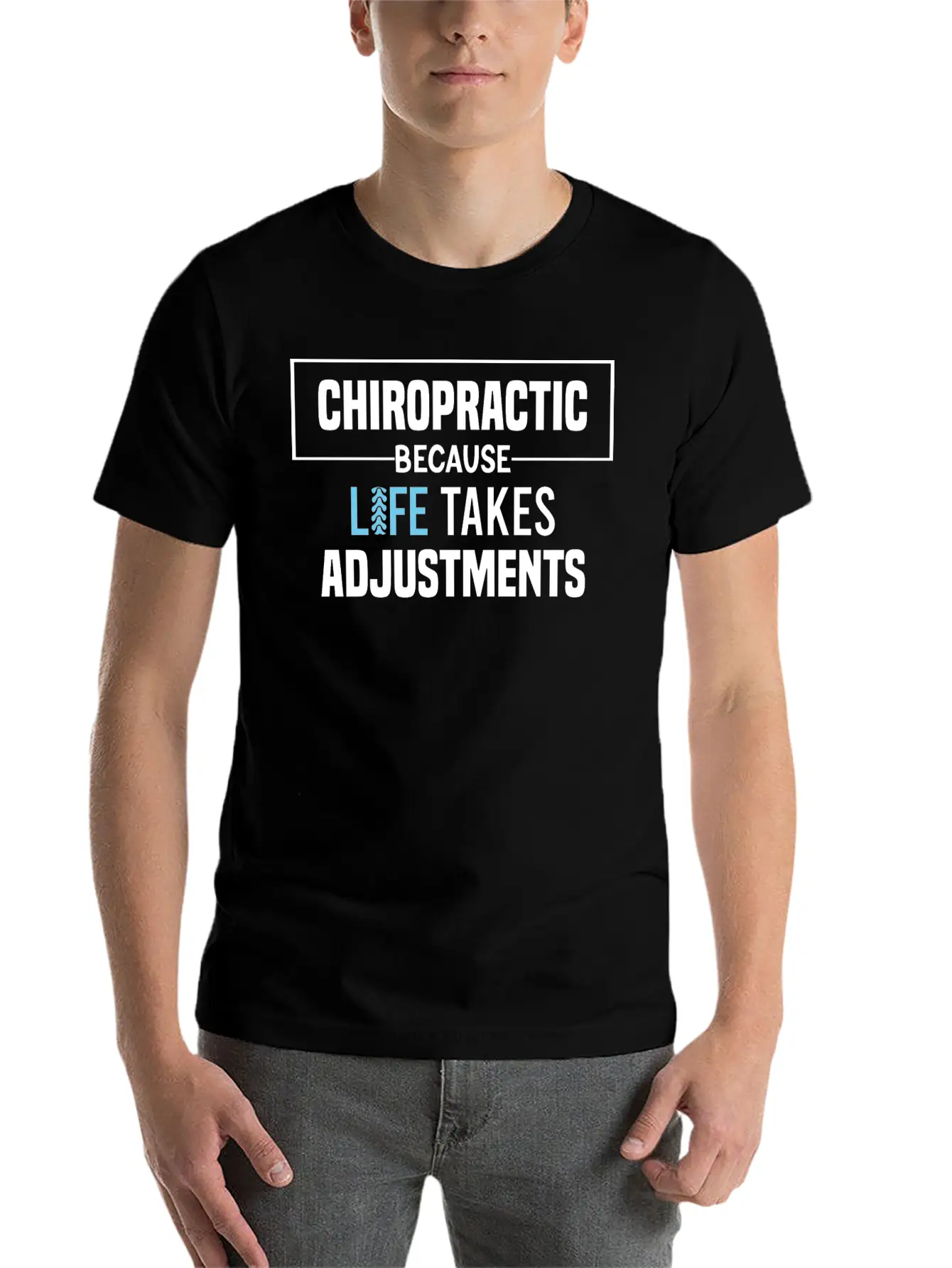 Chiropractic Because Life Takes Adjustments Soft Cotton Short Sleeve Tee ¨C Unisex Wardrobe Staple