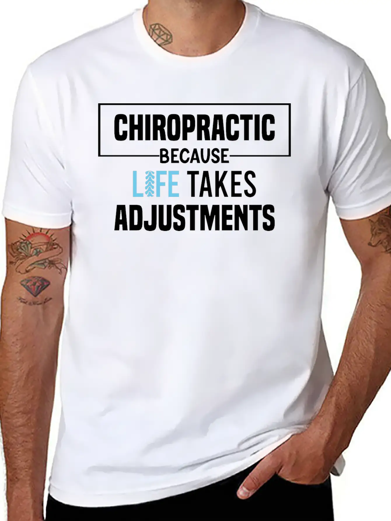 Chiropractic Because Life Takes Adjustments Soft Cotton Short Sleeve Tee ¨C Unisex Wardrobe Staple