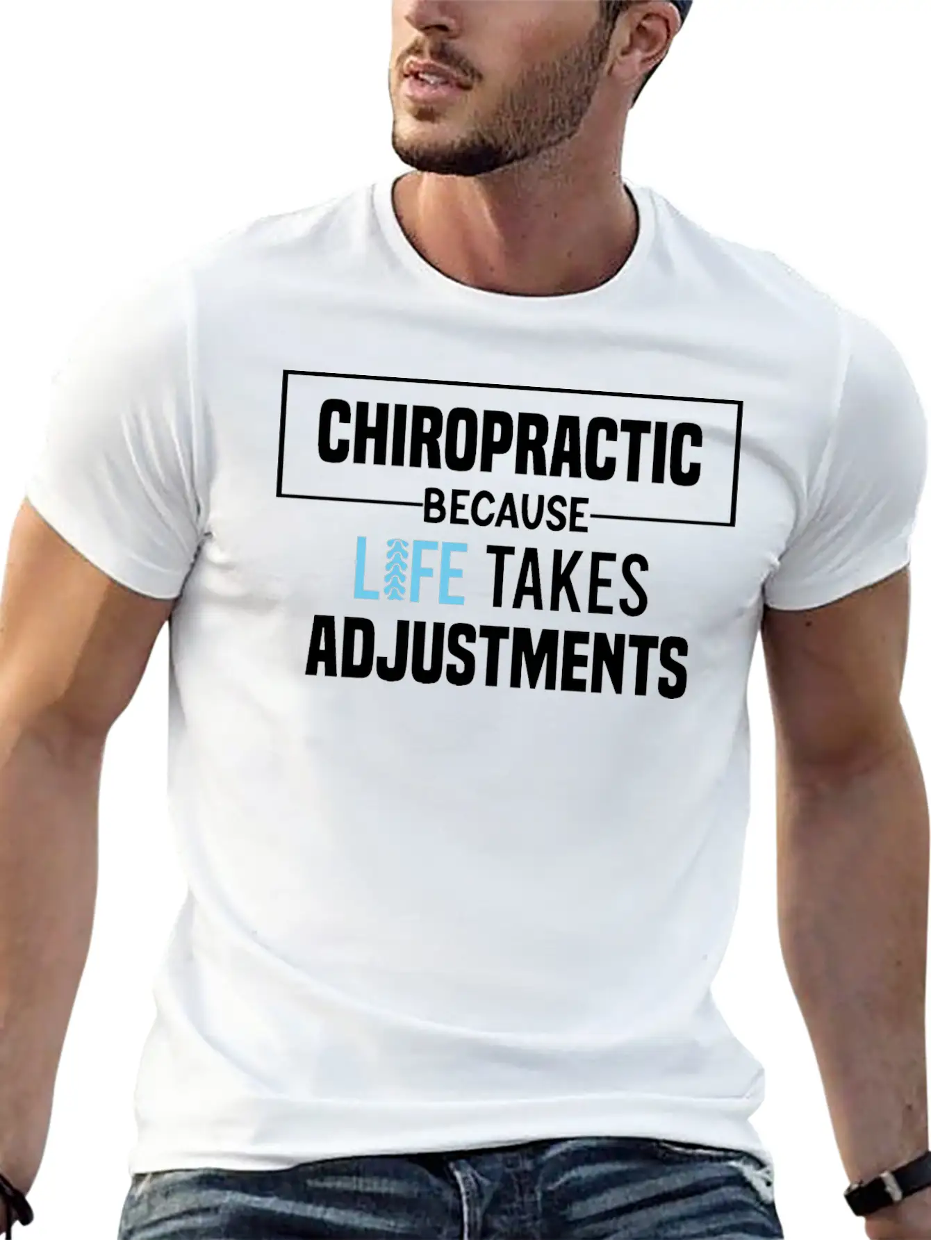 Chiropractic Because Life Takes Adjustments Soft Cotton Short Sleeve Tee ¨C Unisex Wardrobe Staple