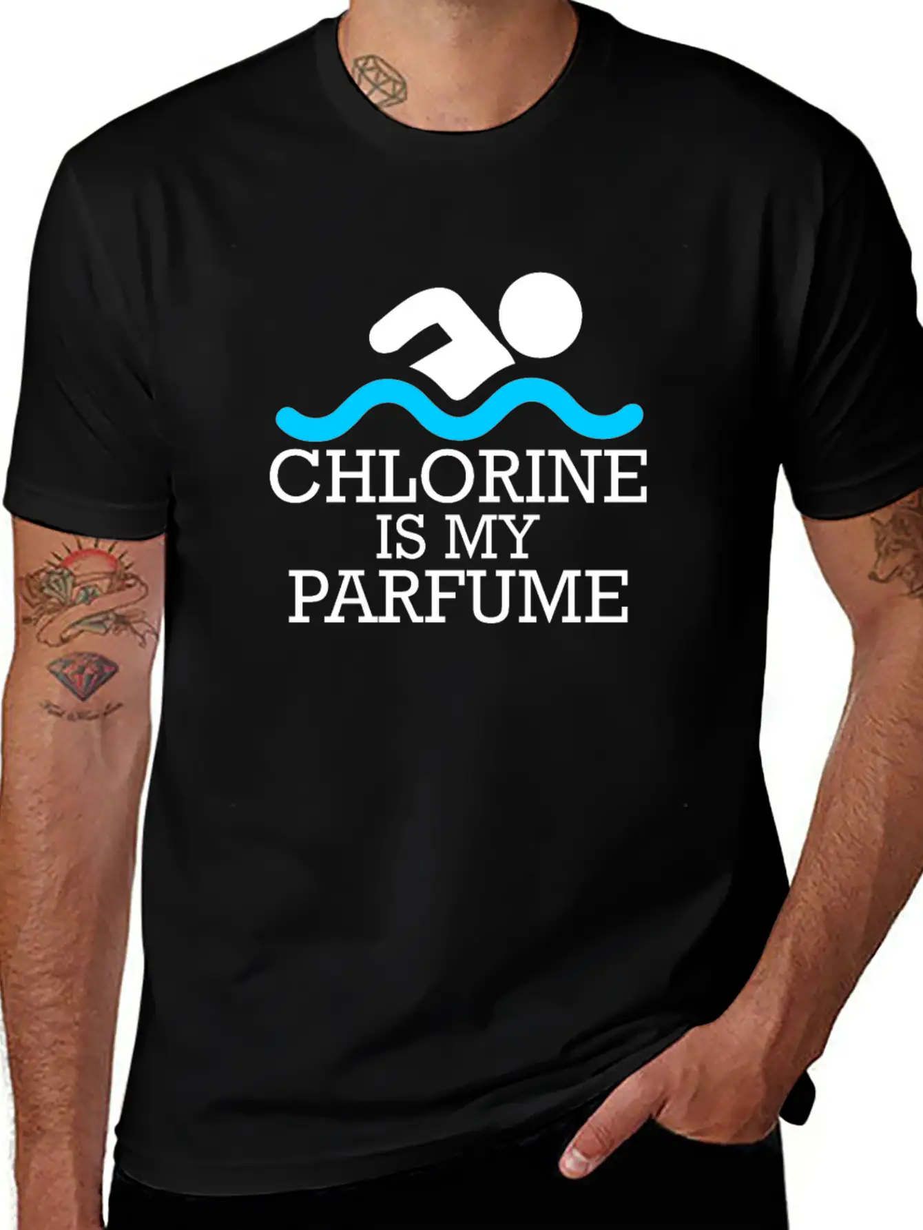 Chlorine Is My Perfume Essential Cotton Tee For Daily Outfits ¨C Unisex Style