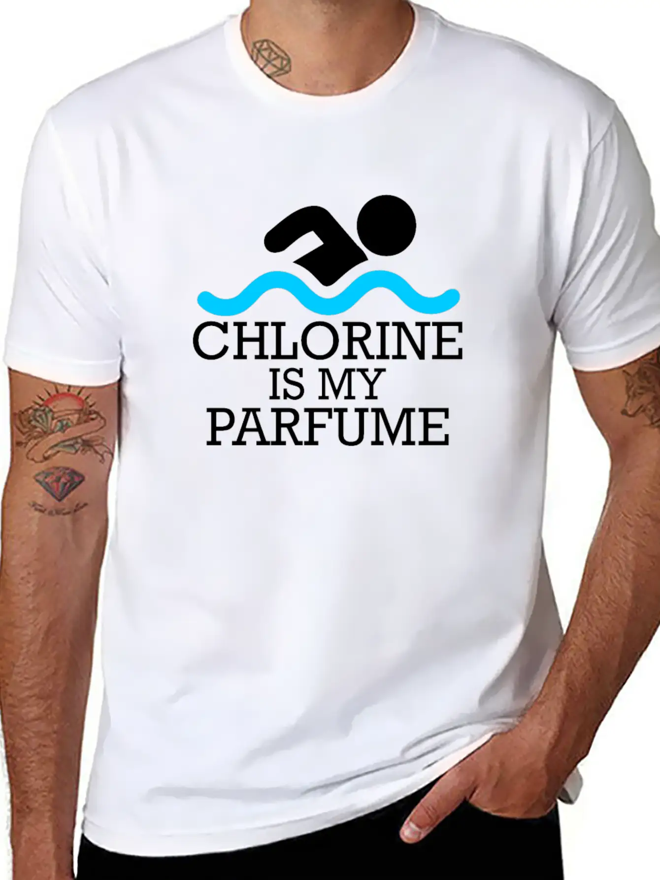 Chlorine Is My Perfume Essential Cotton Tee For Daily Outfits ¨C Unisex Style