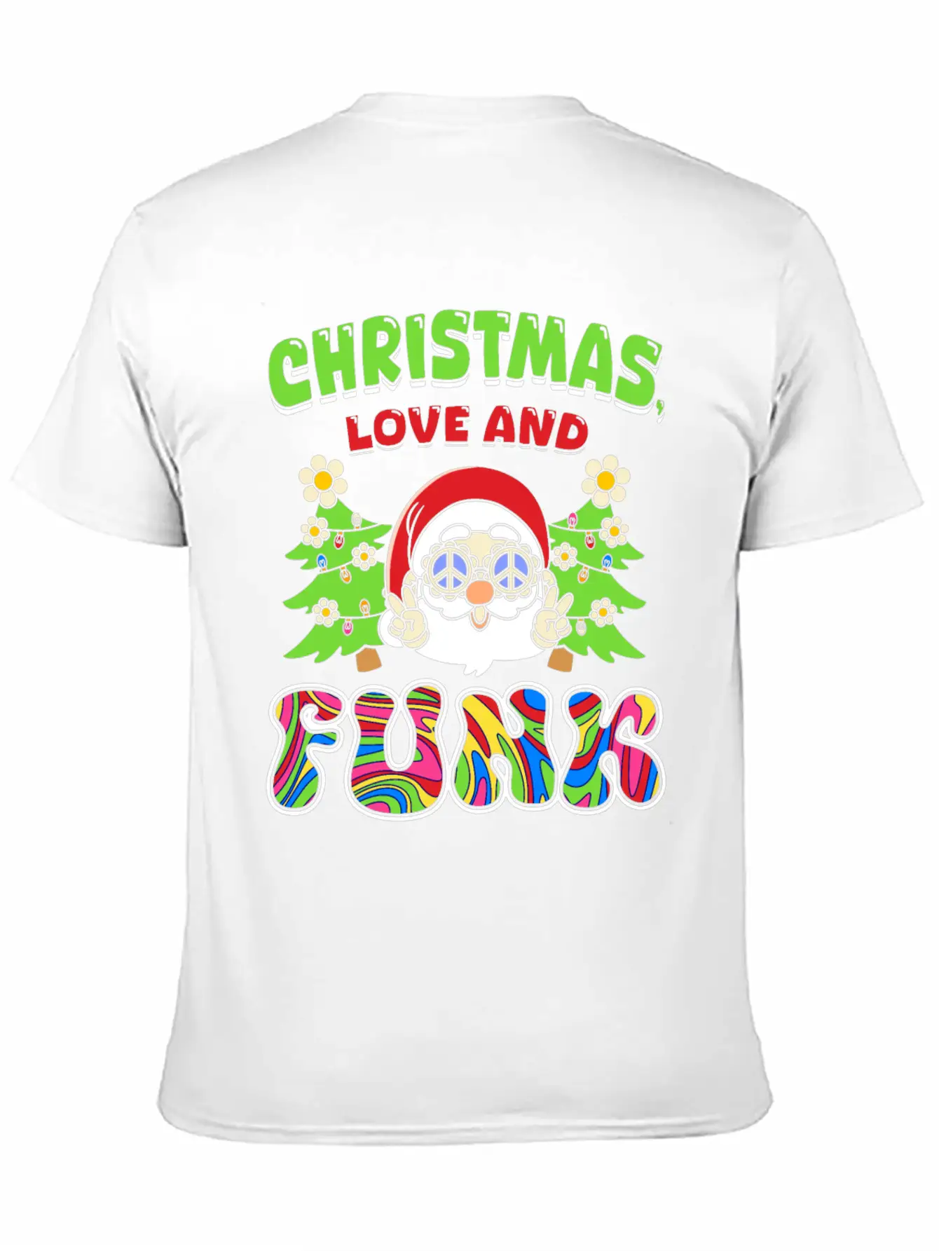 Christmas, Love And Funk - Festive Groove Music Basic Graphic T-Shirt ¨C Daily Comfort In Soft Cotton