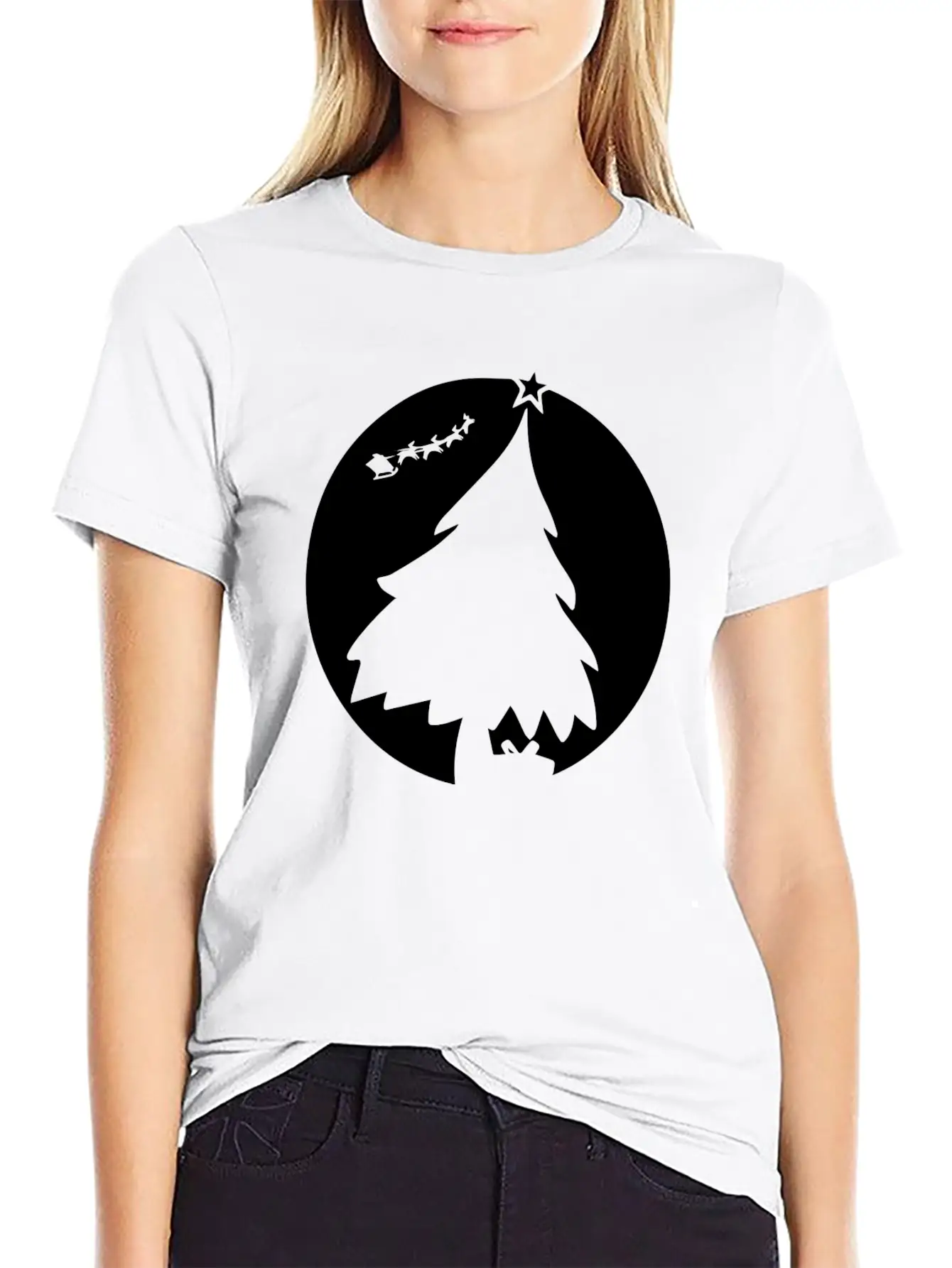 Christmas Night Basic Graphic T-Shirt ¨C Daily Comfort In Soft Cotton