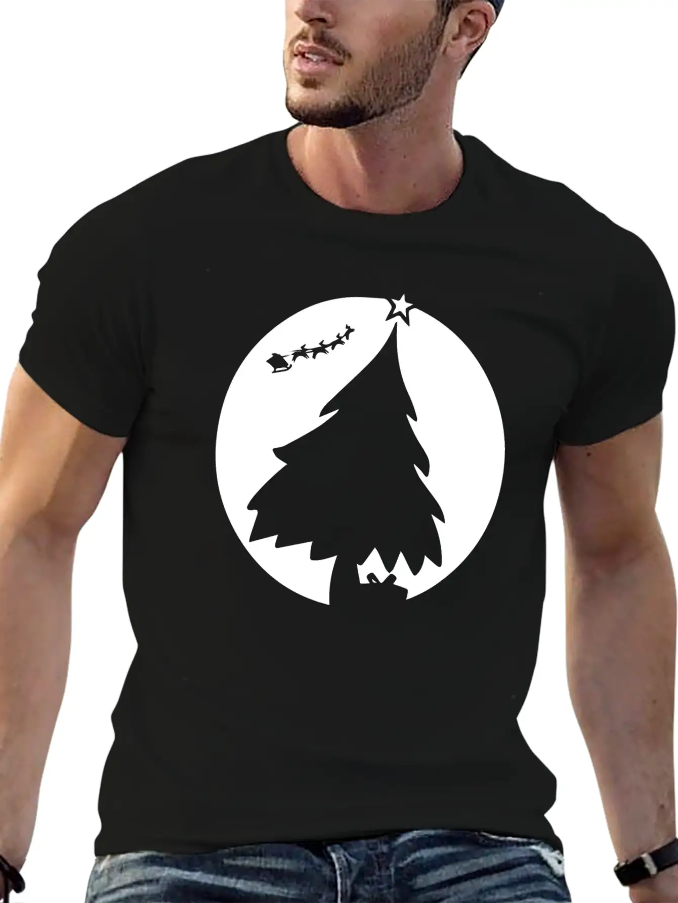 Christmas Night Basic Graphic T-Shirt ¨C Daily Comfort In Soft Cotton