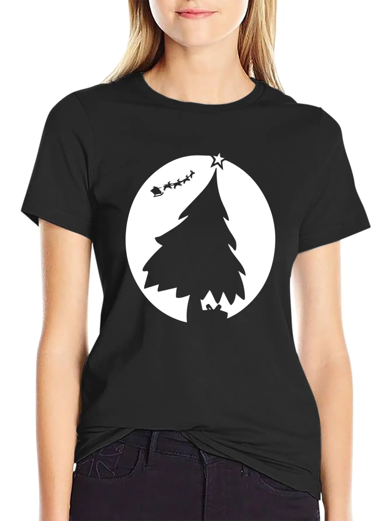 Christmas Night Basic Graphic T-Shirt ¨C Daily Comfort In Soft Cotton