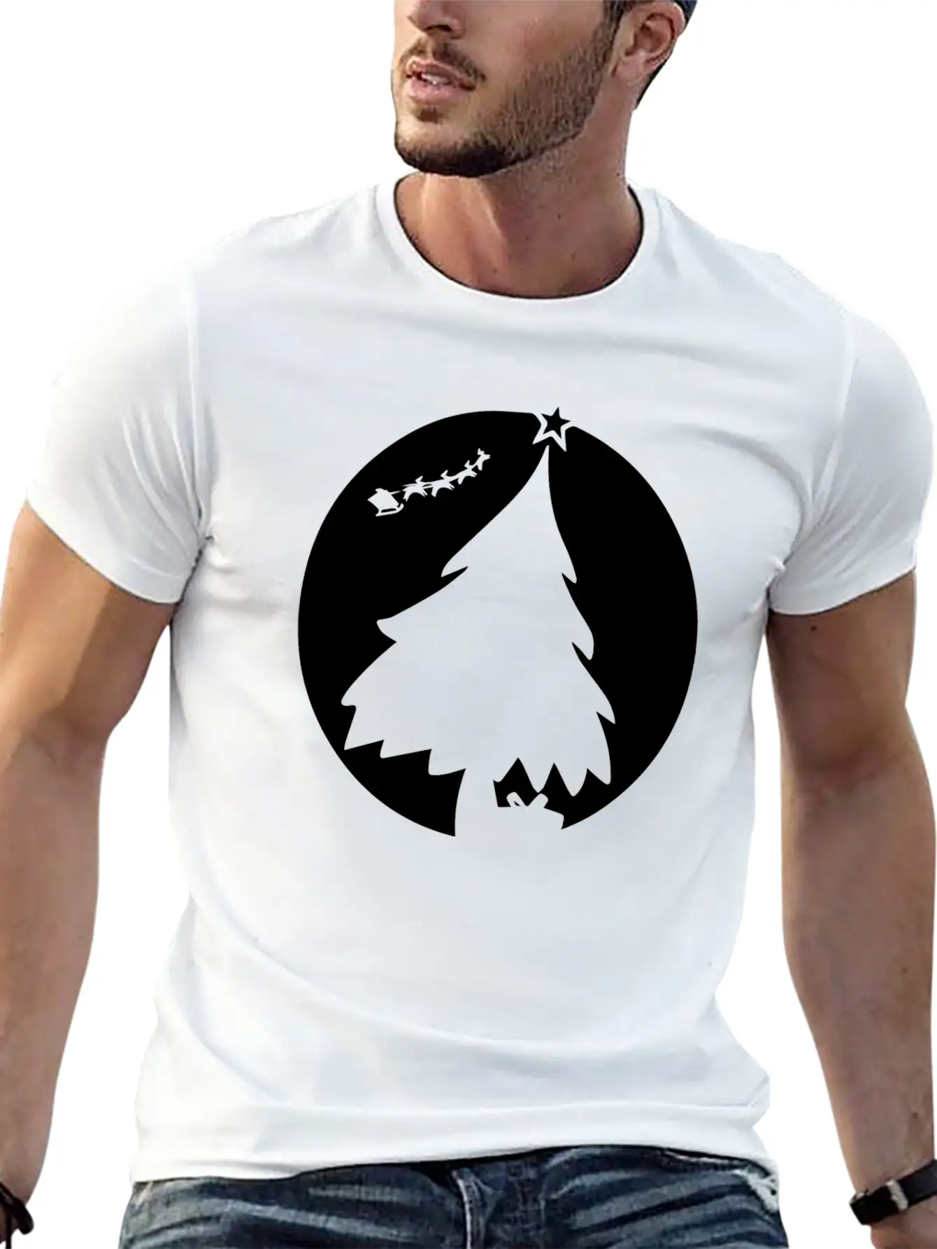 Christmas Night Basic Graphic T-Shirt ¨C Daily Comfort In Soft Cotton