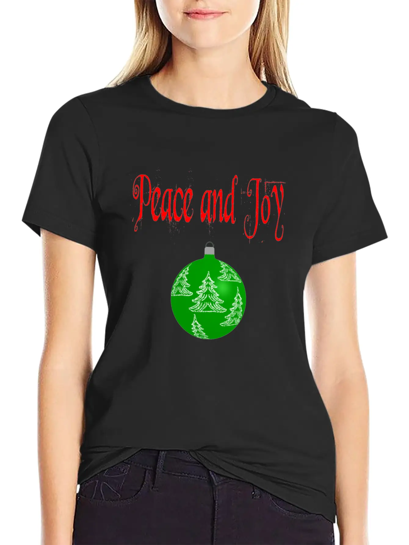 Christmas Peace And Joy Basic Graphic T-Shirt ¨C Daily Comfort In Soft Cotton