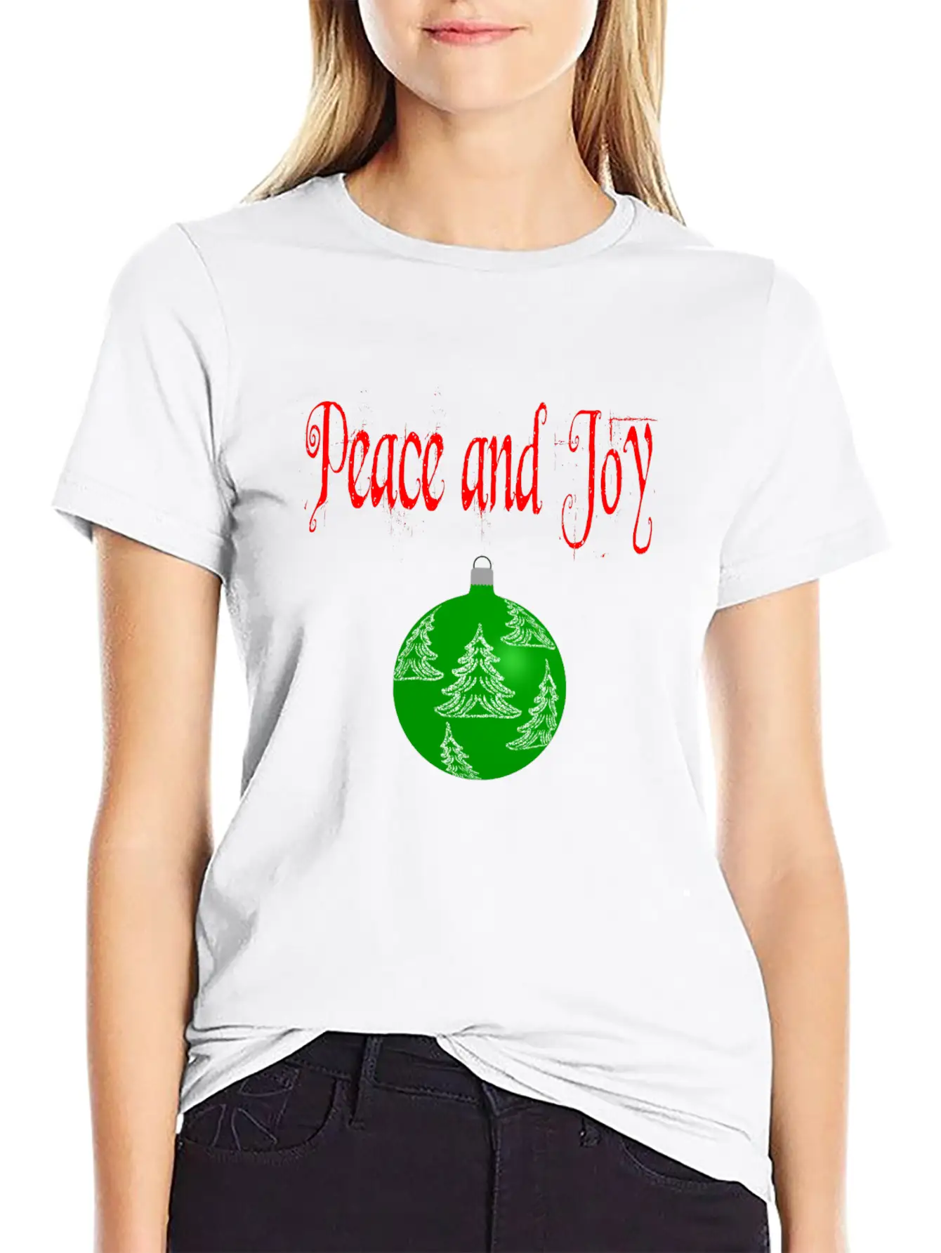 Christmas Peace And Joy Basic Graphic T-Shirt ¨C Daily Comfort In Soft Cotton