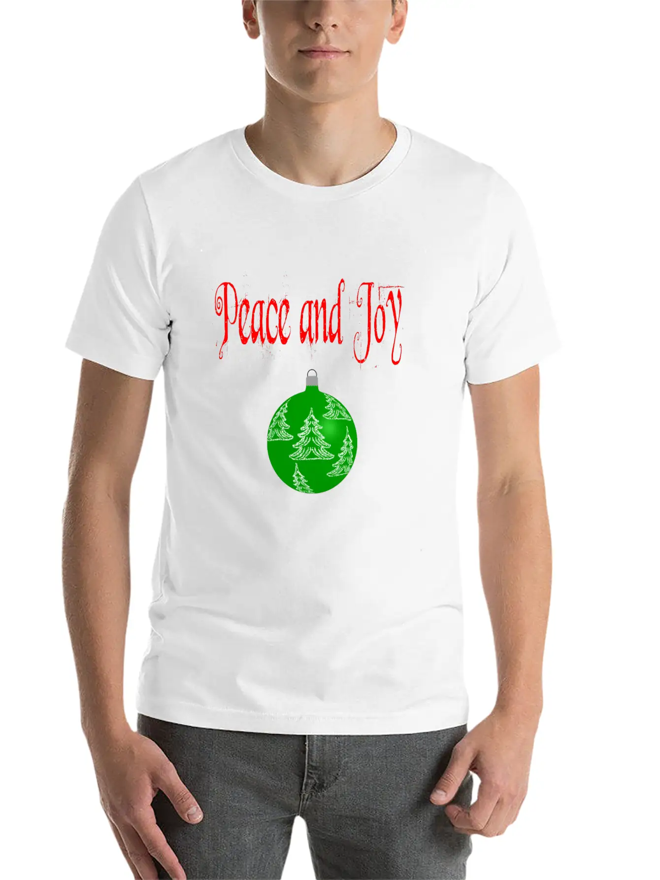 Christmas Peace And Joy Basic Graphic T-Shirt ¨C Daily Comfort In Soft Cotton