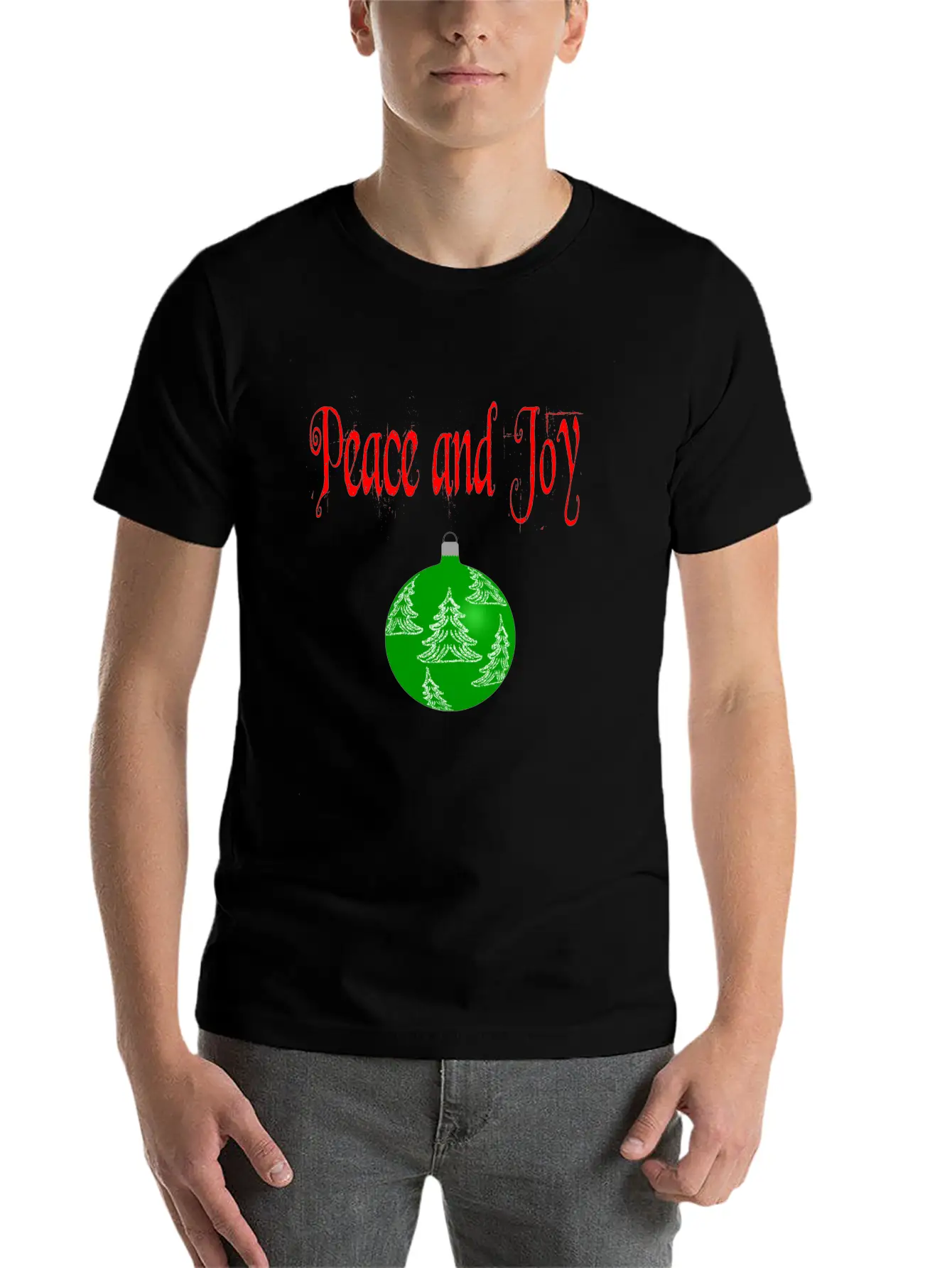 Christmas Peace And Joy Basic Graphic T-Shirt ¨C Daily Comfort In Soft Cotton