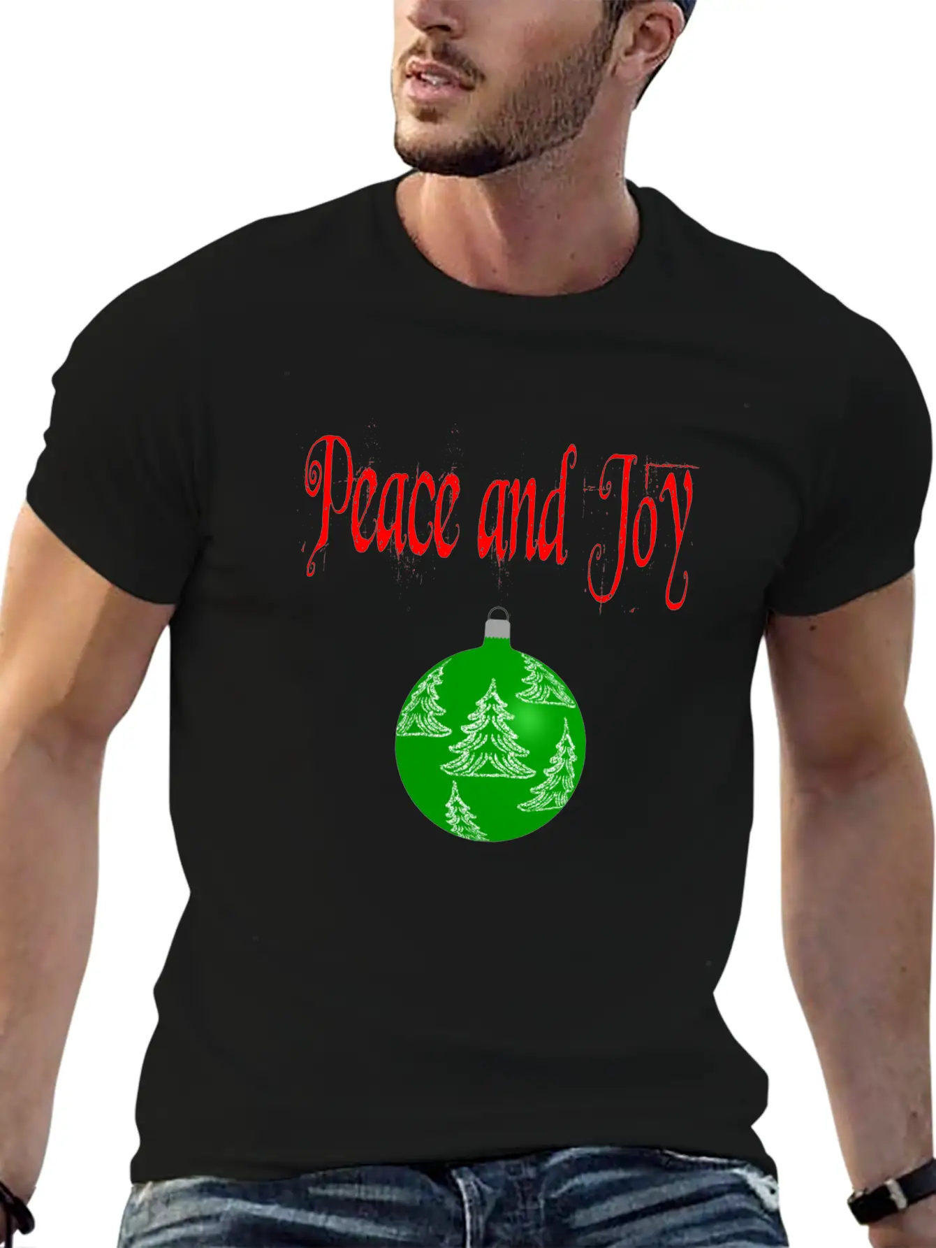 Christmas Peace And Joy Basic Graphic T-Shirt ¨C Daily Comfort In Soft Cotton