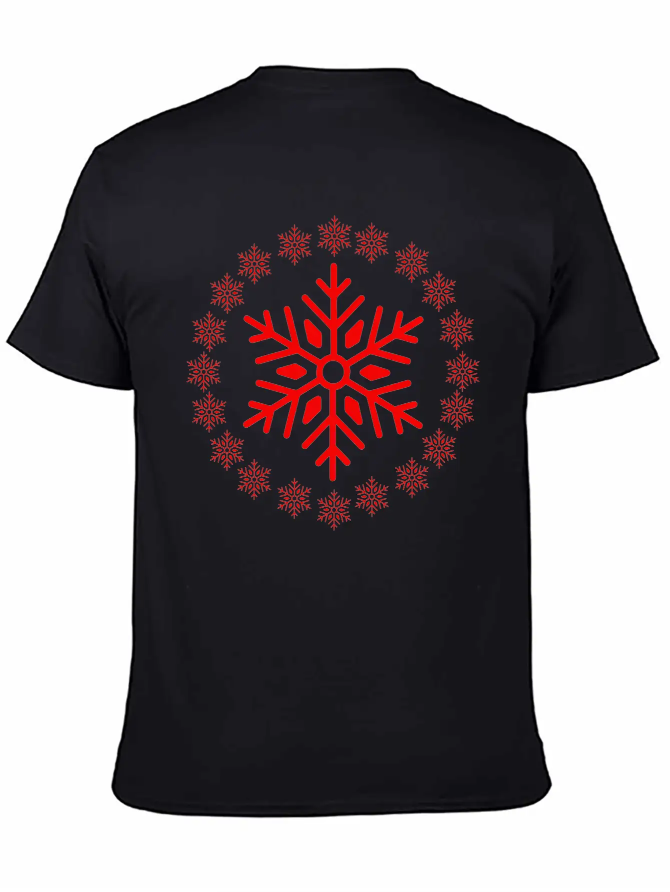 Christmas Snowflakes Basic Graphic T-Shirt ¨C Daily Comfort In Soft Cotton