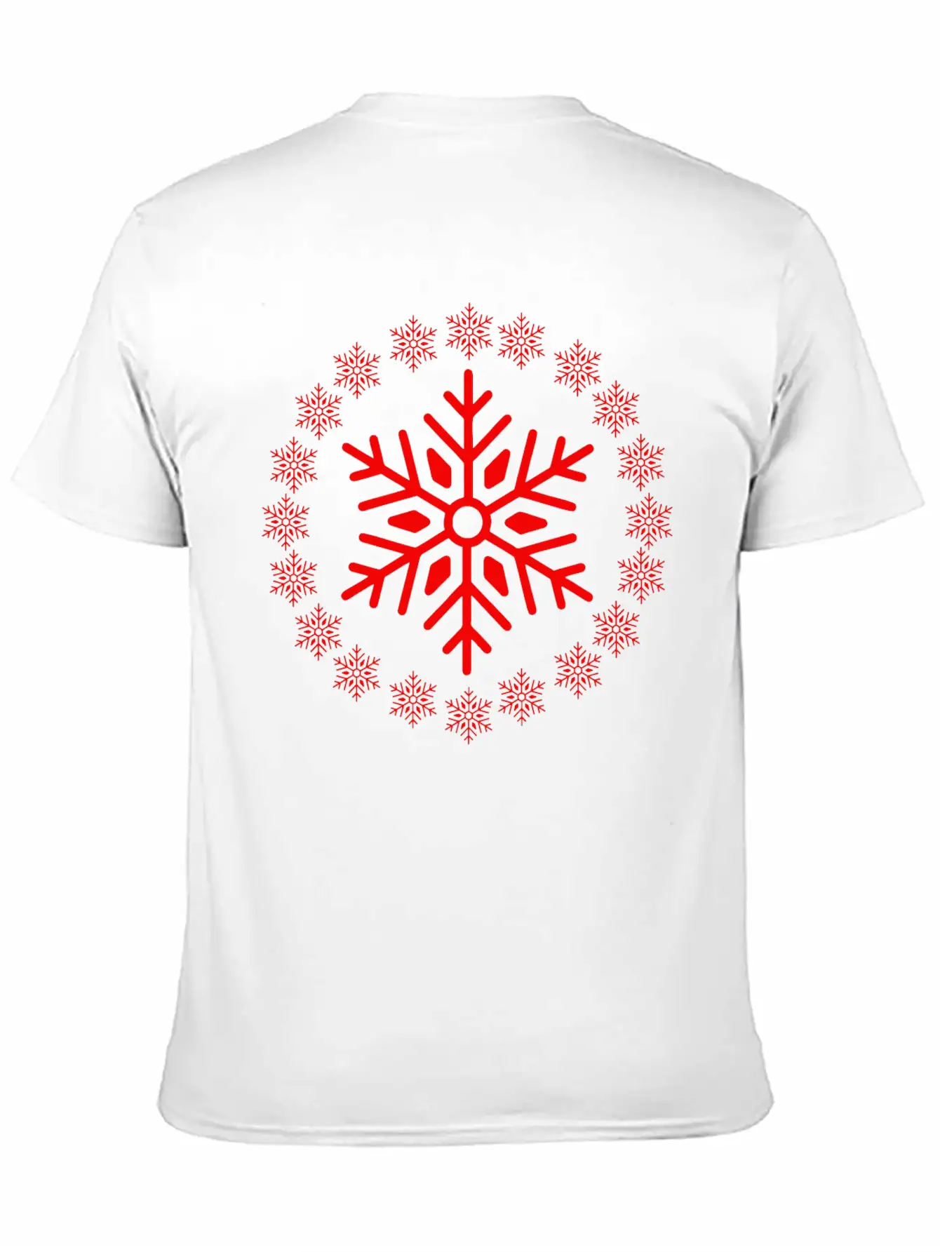 Christmas Snowflakes Basic Graphic T-Shirt ¨C Daily Comfort In Soft Cotton