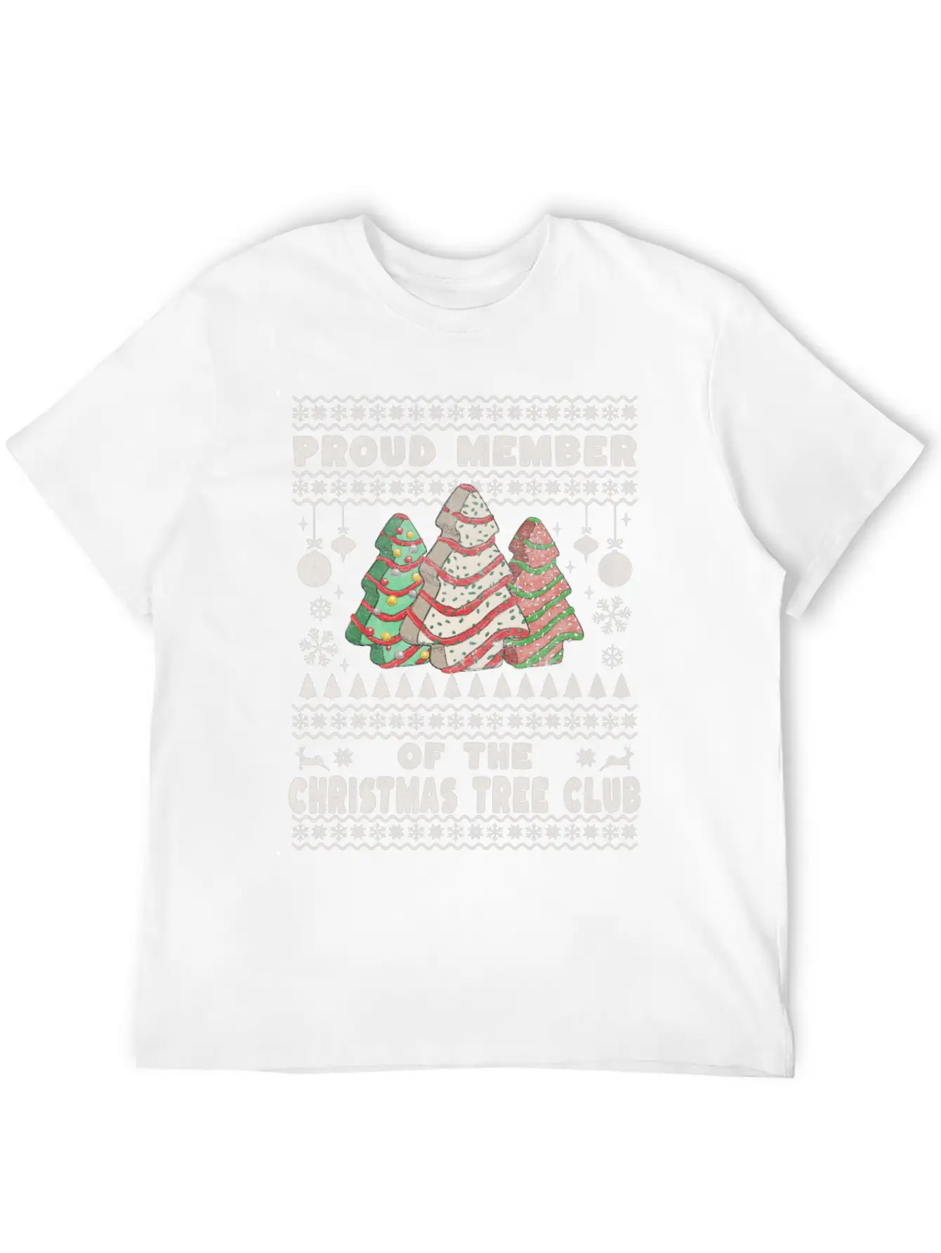 Christmas Tree Cake Club Basic Graphic T-Shirt ¨C Daily Comfort In Soft Cotton