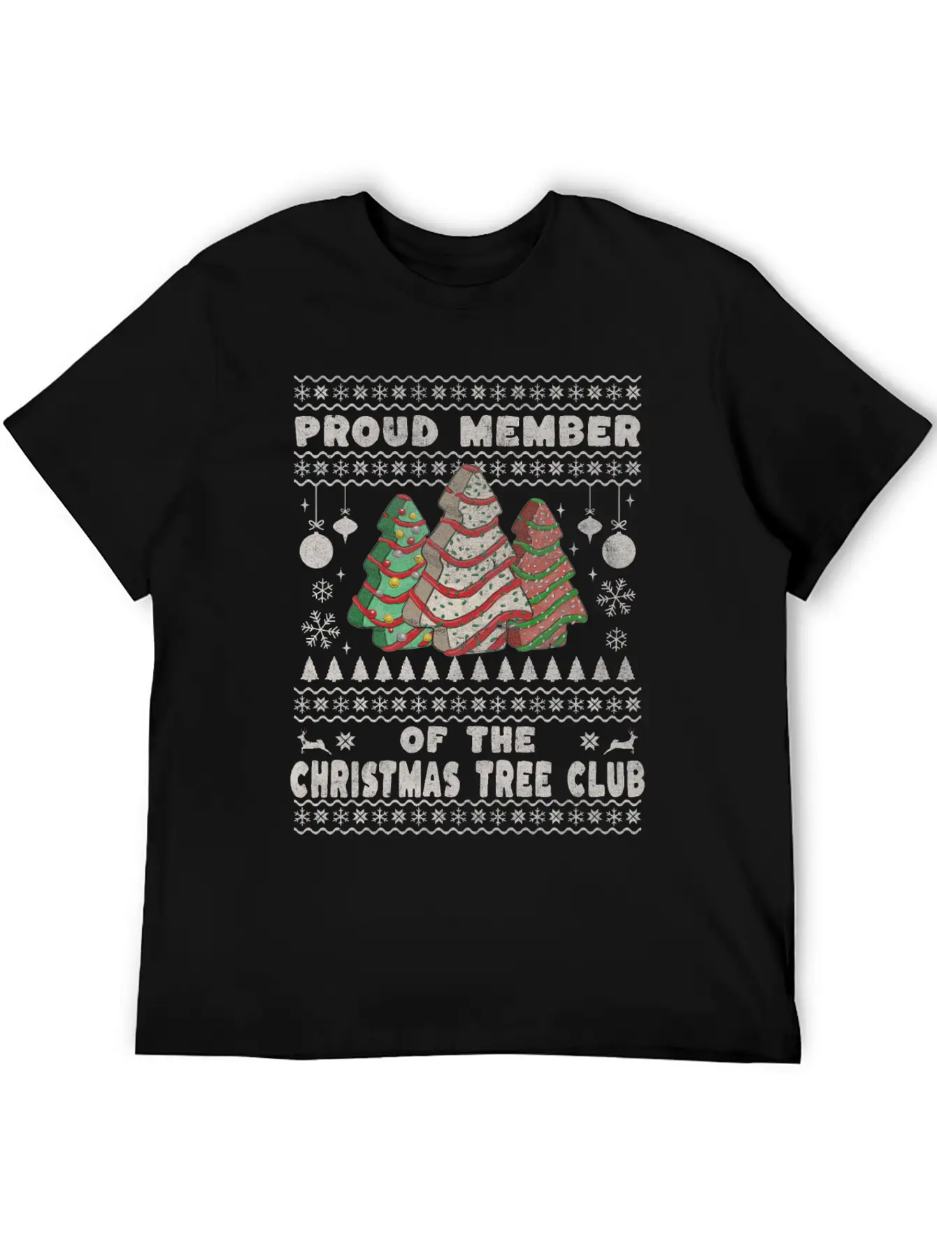 Christmas Tree Cake Club Basic Graphic T-Shirt ¨C Daily Comfort In Soft Cotton
