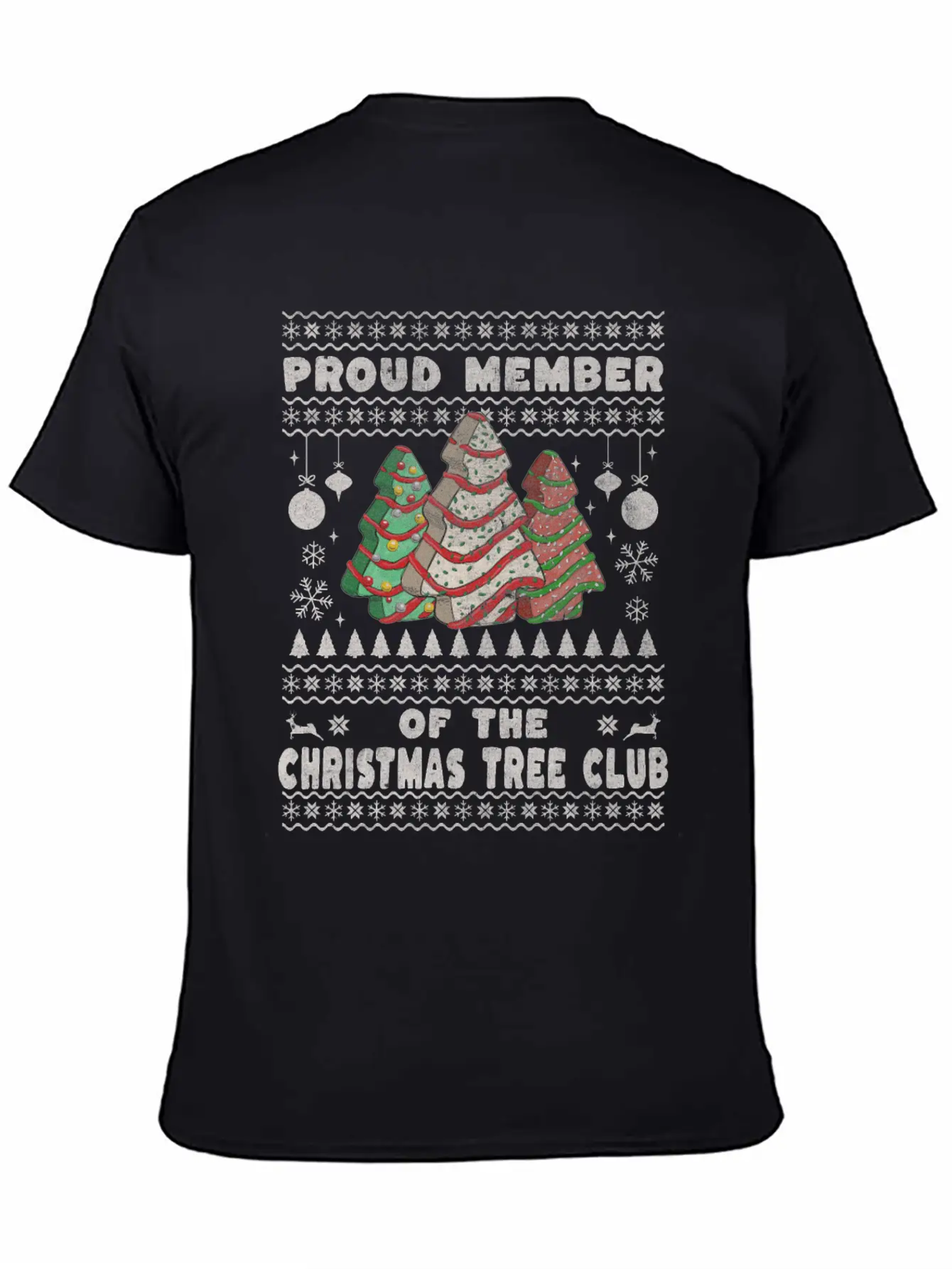 Christmas Tree Cake Club Basic Graphic T-Shirt ¨C Daily Comfort In Soft Cotton