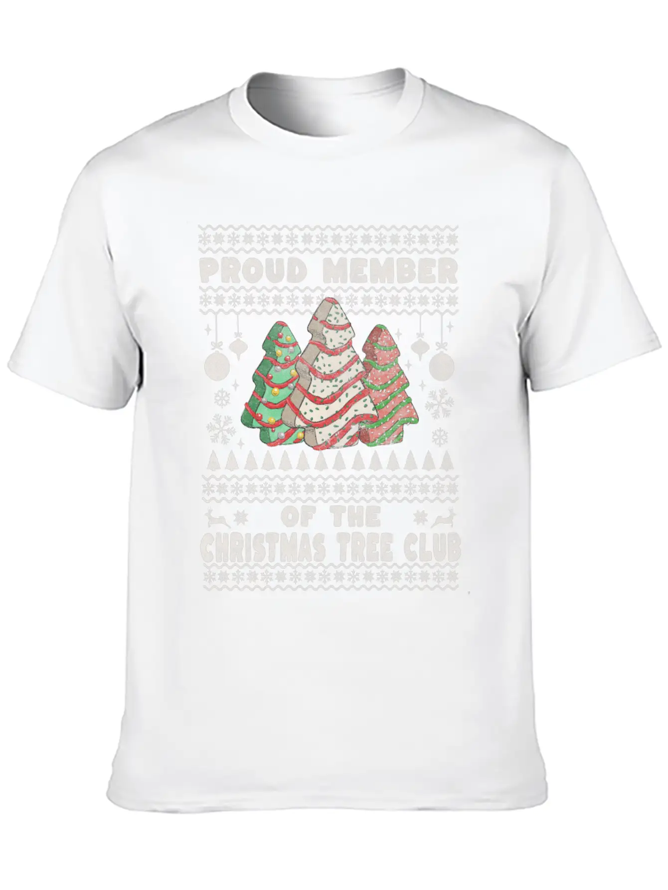 Christmas Tree Cake Club Basic Graphic T-Shirt ¨C Daily Comfort In Soft Cotton