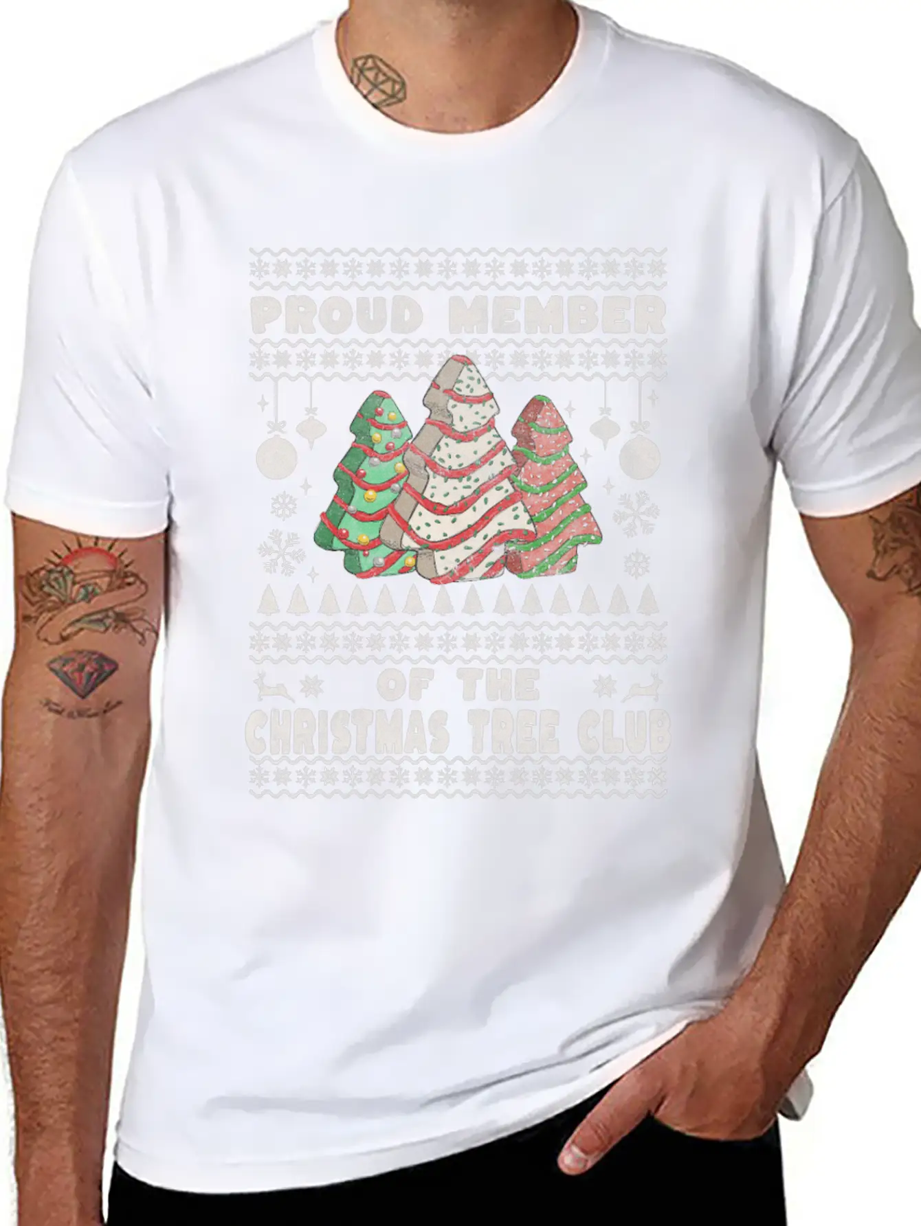 Christmas Tree Cake Club Basic Graphic T-Shirt ¨C Daily Comfort In Soft Cotton