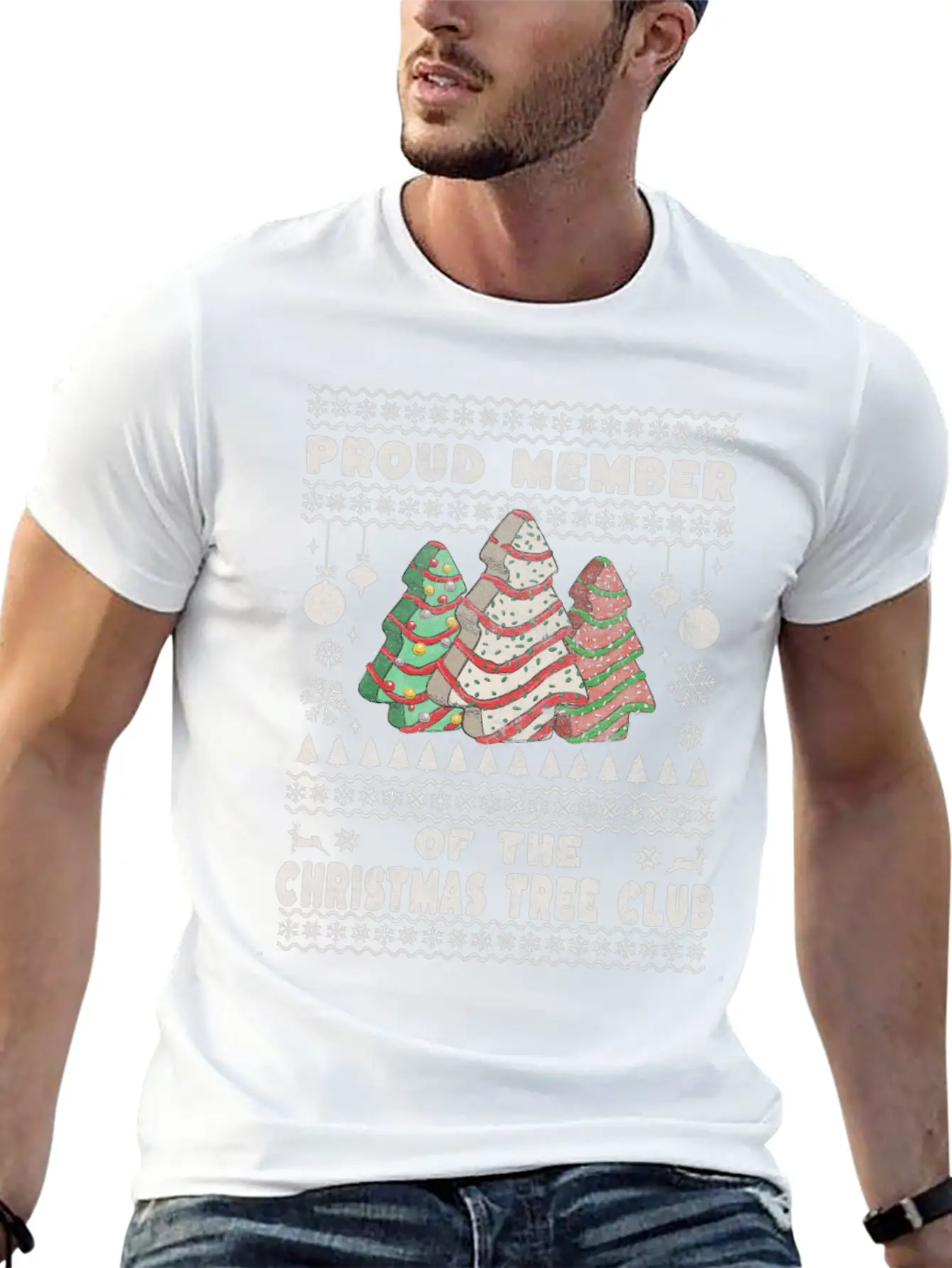 Christmas Tree Cake Club Basic Graphic T-Shirt ¨C Daily Comfort In Soft Cotton