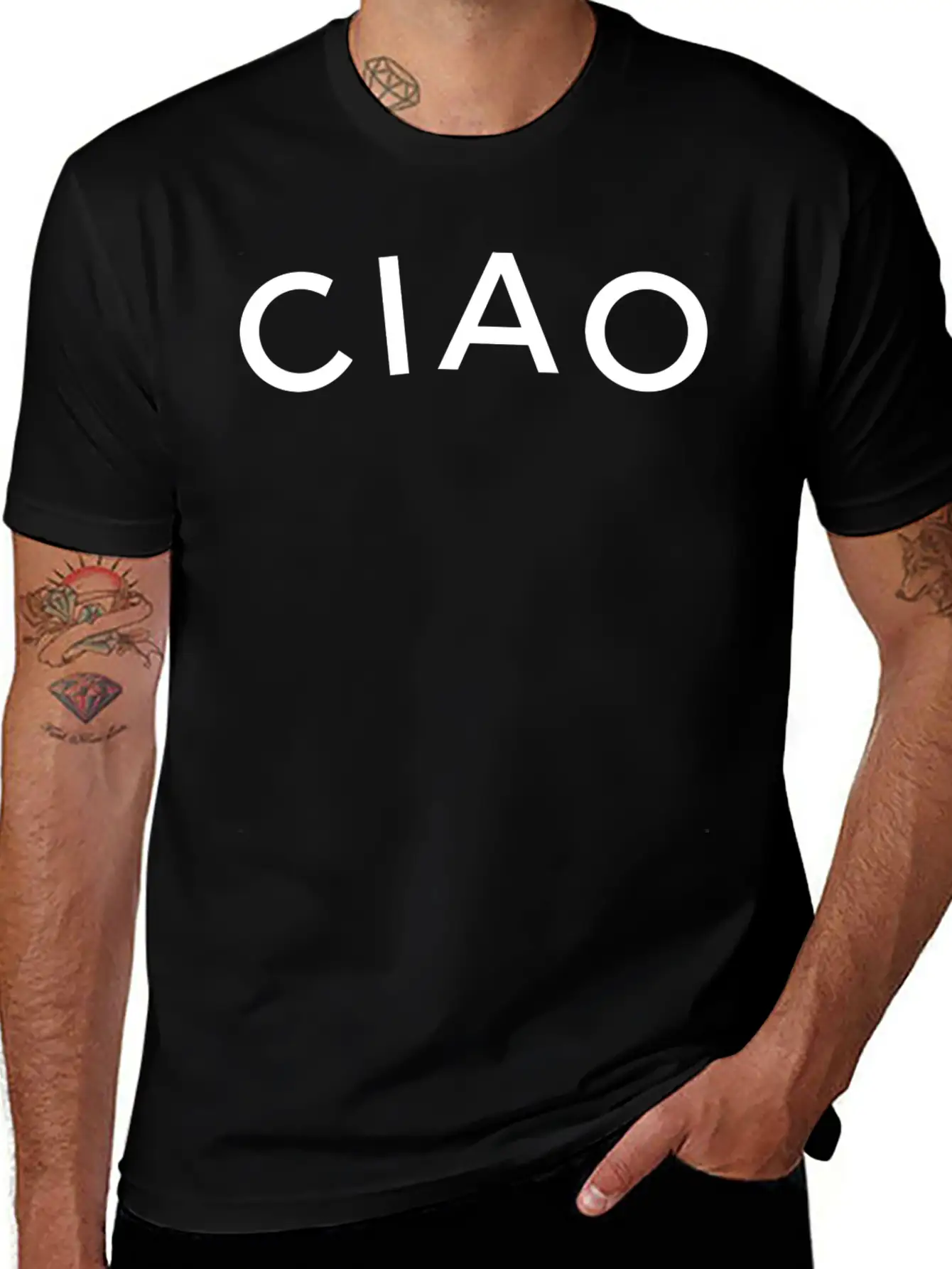 Ciao Cute Italian Hello Saying Soft Cotton Short Sleeve Tee ¨C Unisex Wardrobe Staple
