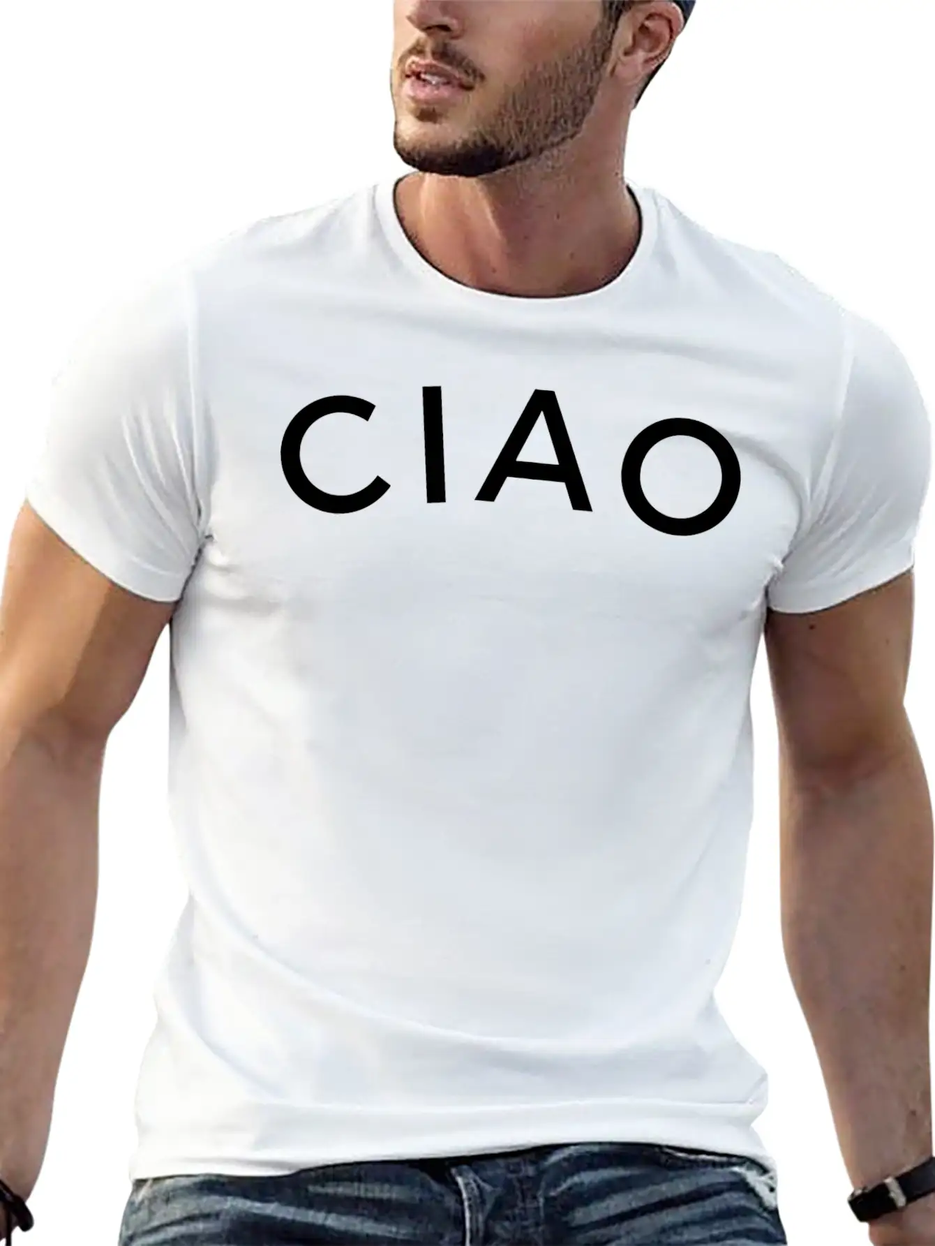 Ciao Cute Italian Hello Saying Soft Cotton Short Sleeve Tee ¨C Unisex Wardrobe Staple