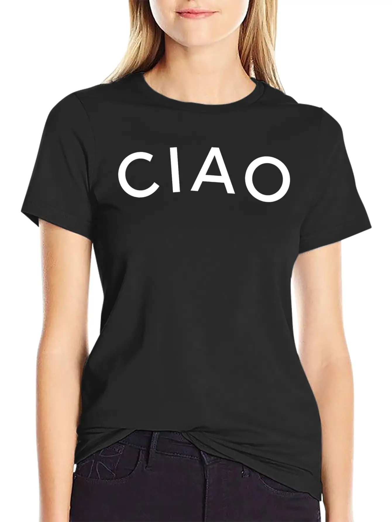 Ciao Cute Italian Hello Saying Soft Cotton Short Sleeve Tee ¨C Unisex Wardrobe Staple