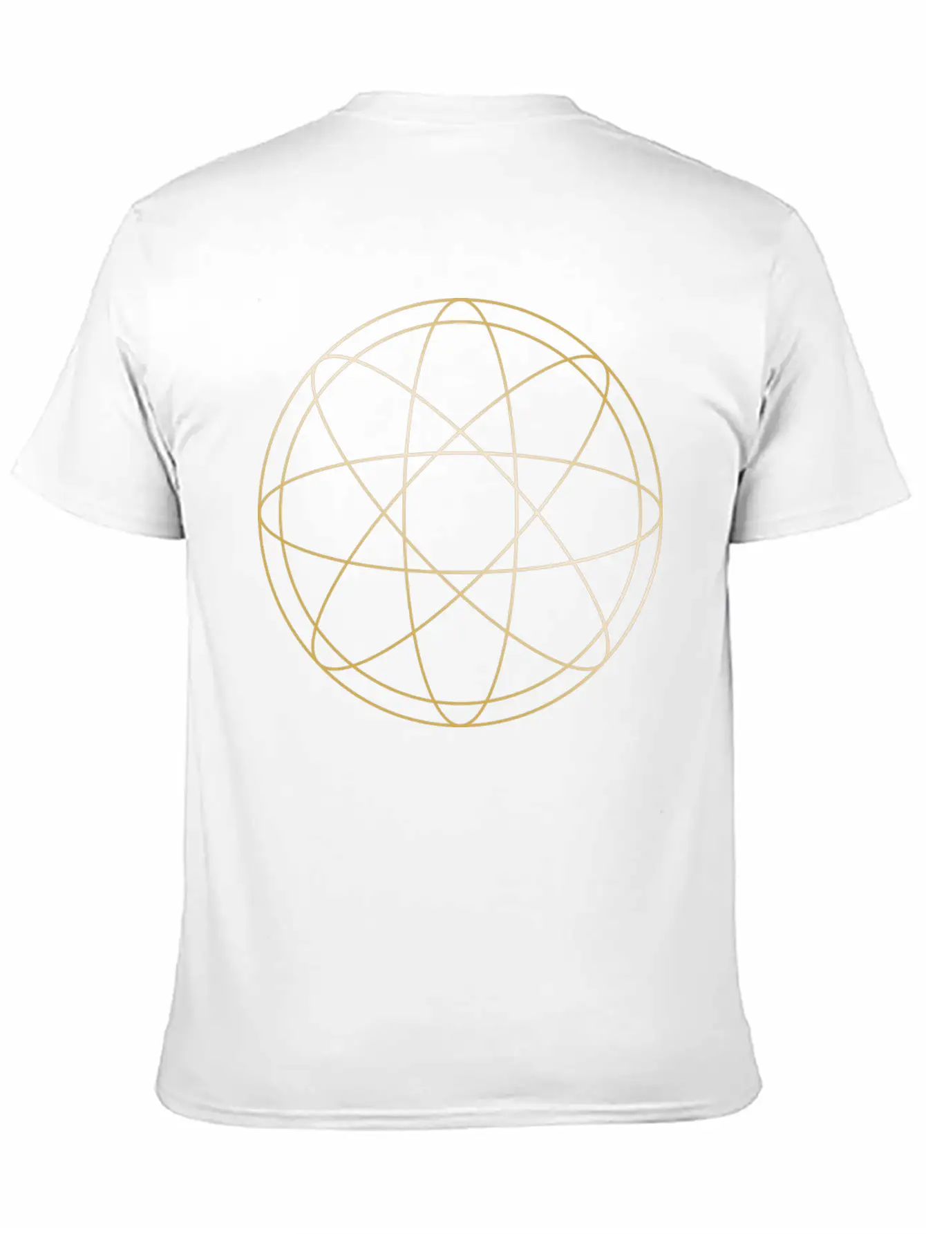 Circle Atom Gold Gift Geometric Hipster Figure Basic Graphic T-Shirt ¨C Daily Comfort In Soft Cotton