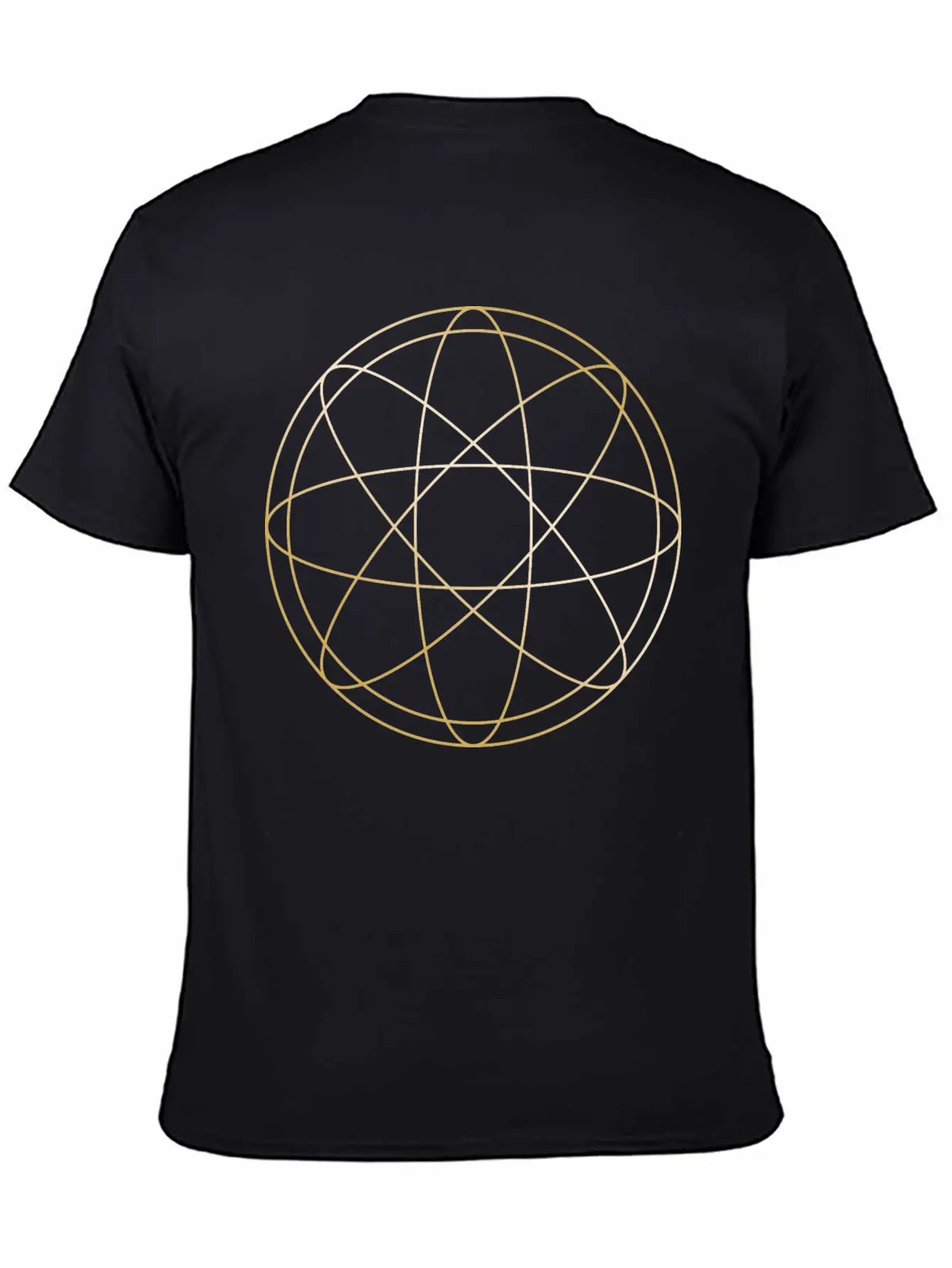 Circle Atom Gold Gift Geometric Hipster Figure Basic Graphic T-Shirt ¨C Daily Comfort In Soft Cotton