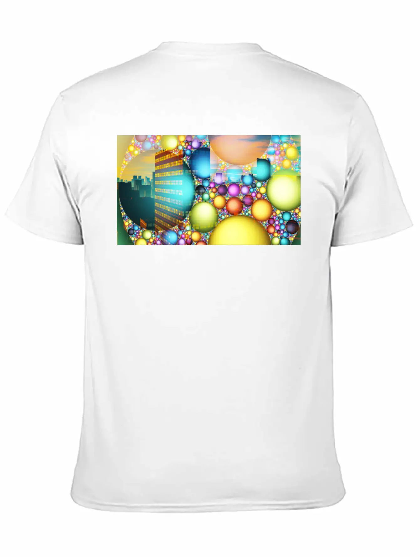 City Neon Lights Basic Graphic T-Shirt ¨C Daily Comfort In Soft Cotton