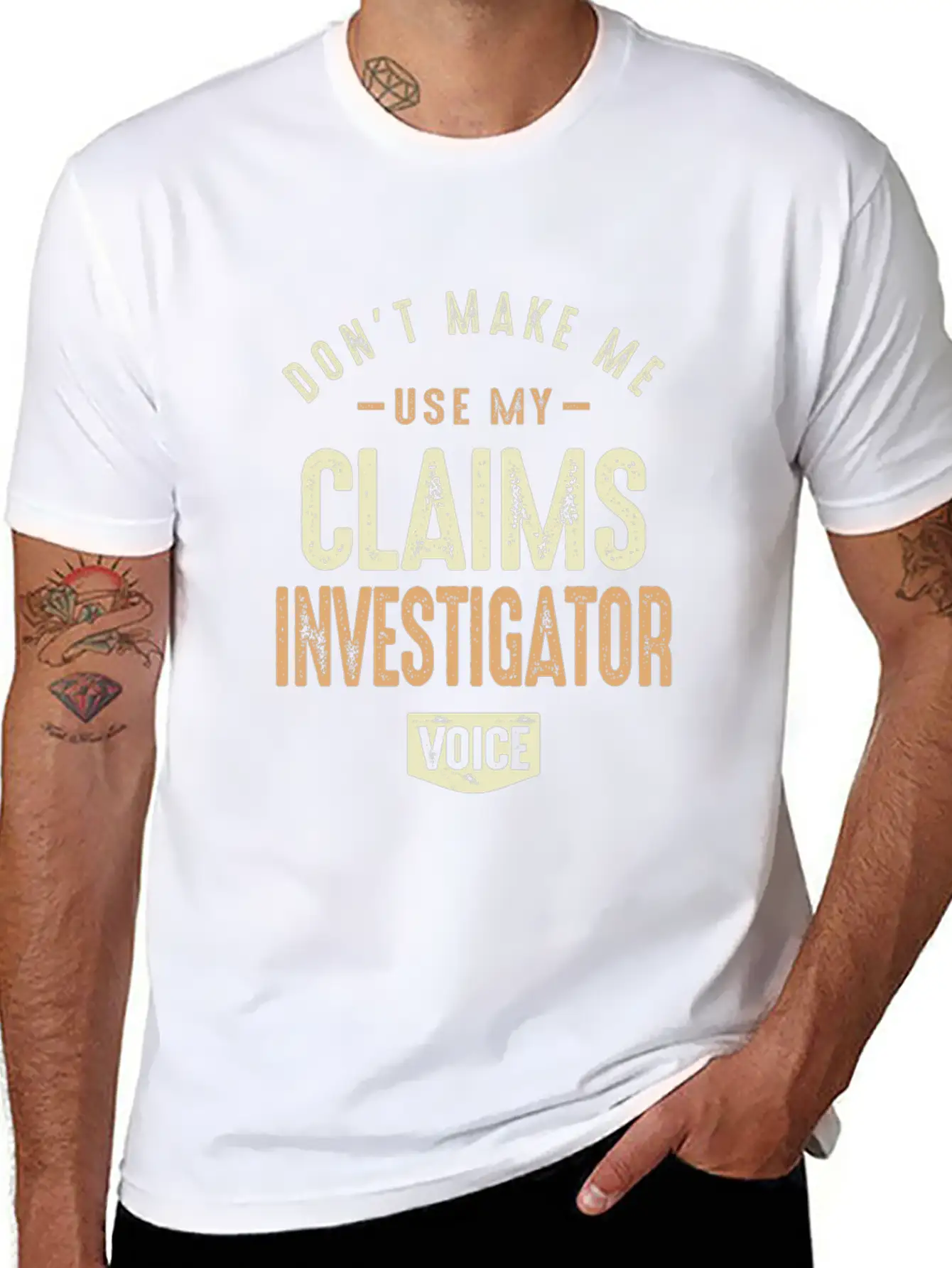 Claims Investigator Voice Basic Graphic T-Shirt ¨C Daily Comfort In Soft Cotton