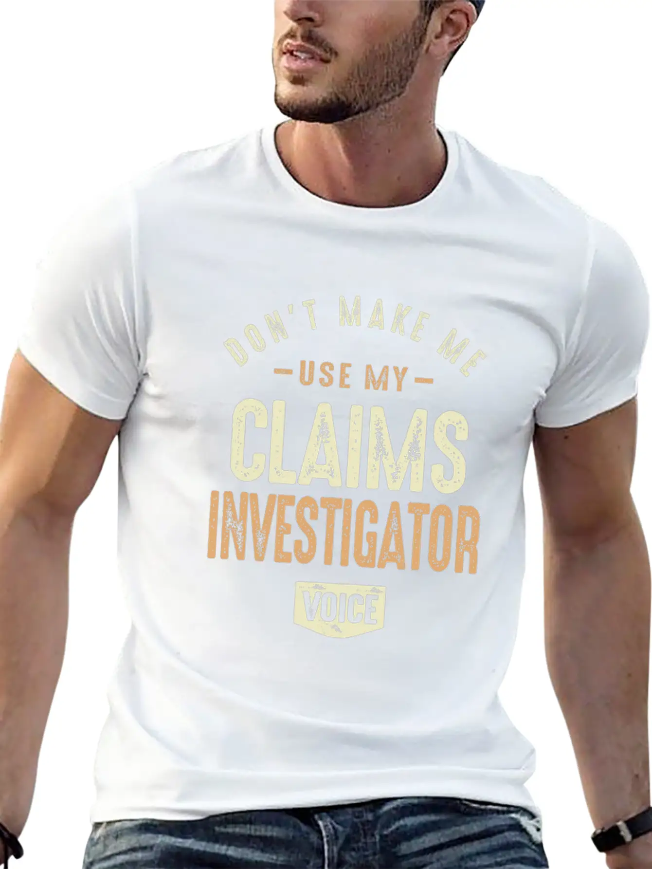 Claims Investigator Voice Basic Graphic T-Shirt ¨C Daily Comfort In Soft Cotton