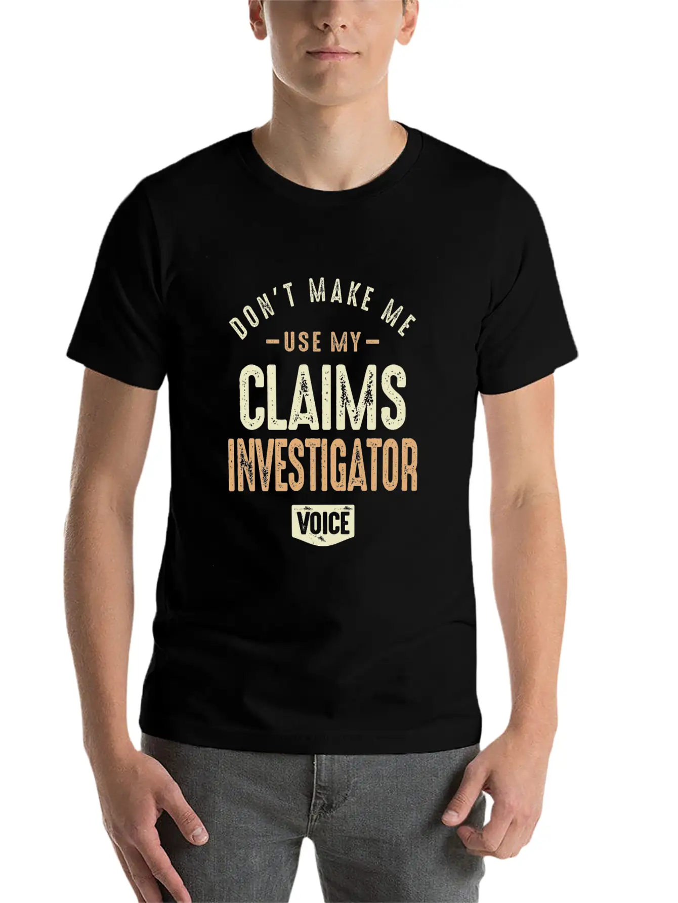 Claims Investigator Voice Basic Graphic T-Shirt ¨C Daily Comfort In Soft Cotton