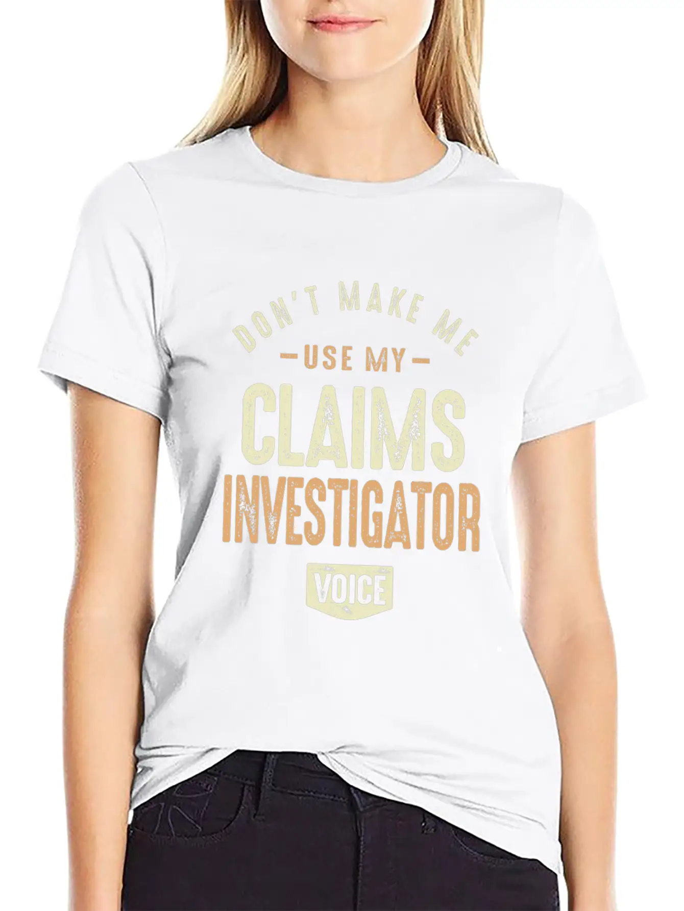 Claims Investigator Voice Basic Graphic T-Shirt ¨C Daily Comfort In Soft Cotton