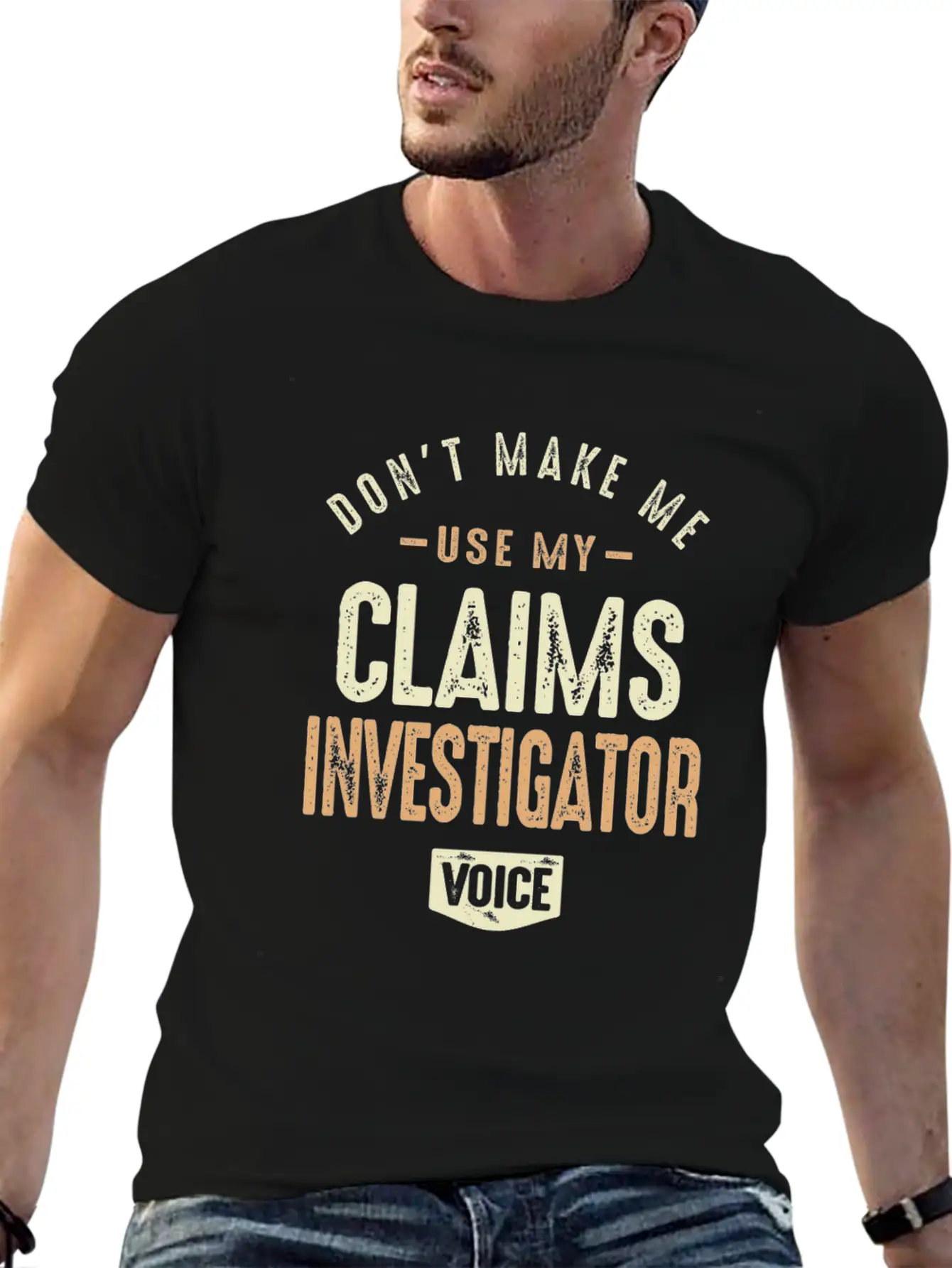 Claims Investigator Voice Basic Graphic T-Shirt ¨C Daily Comfort In Soft Cotton