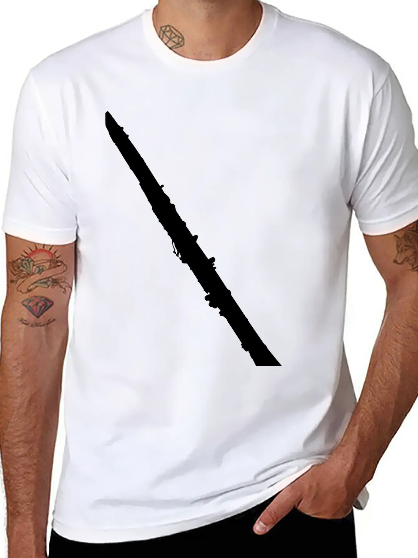 Clarinet Essential Cotton Tee For Daily Outfits ¨C Unisex Style