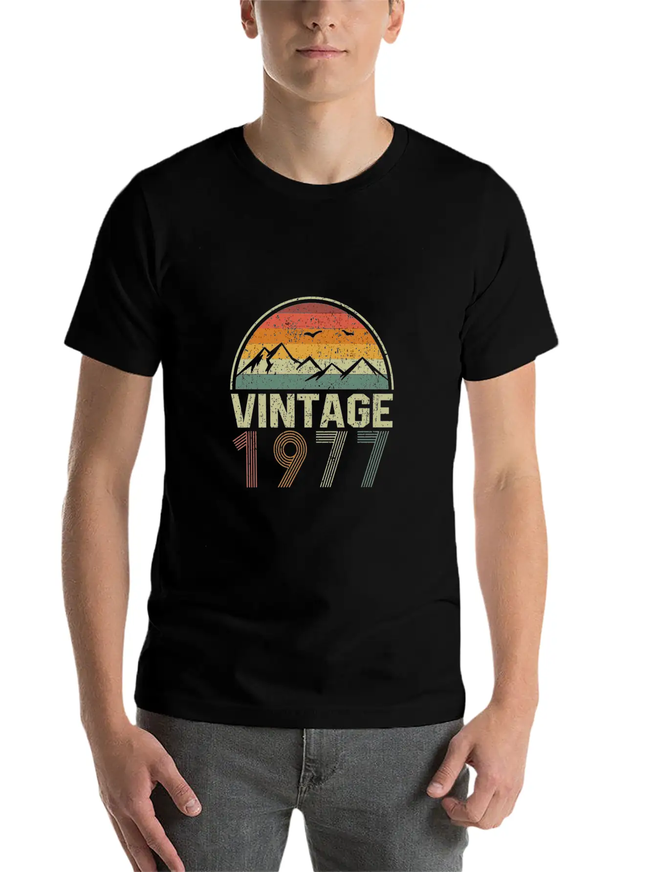 Classic 43Rd Birthday Gift Idea Vintage 1977 Essential Cotton Tee For Daily Outfits ¨C Unisex Style