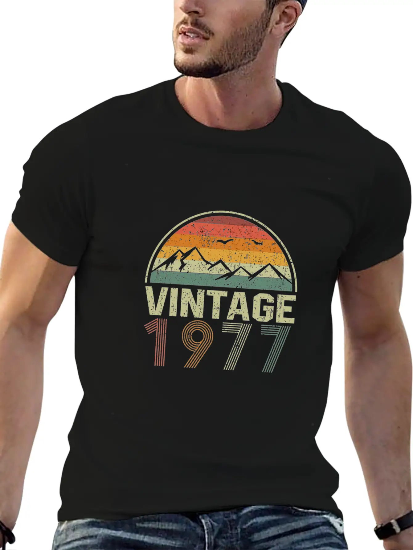 Classic 43Rd Birthday Gift Idea Vintage 1977 Essential Cotton Tee For Daily Outfits ¨C Unisex Style