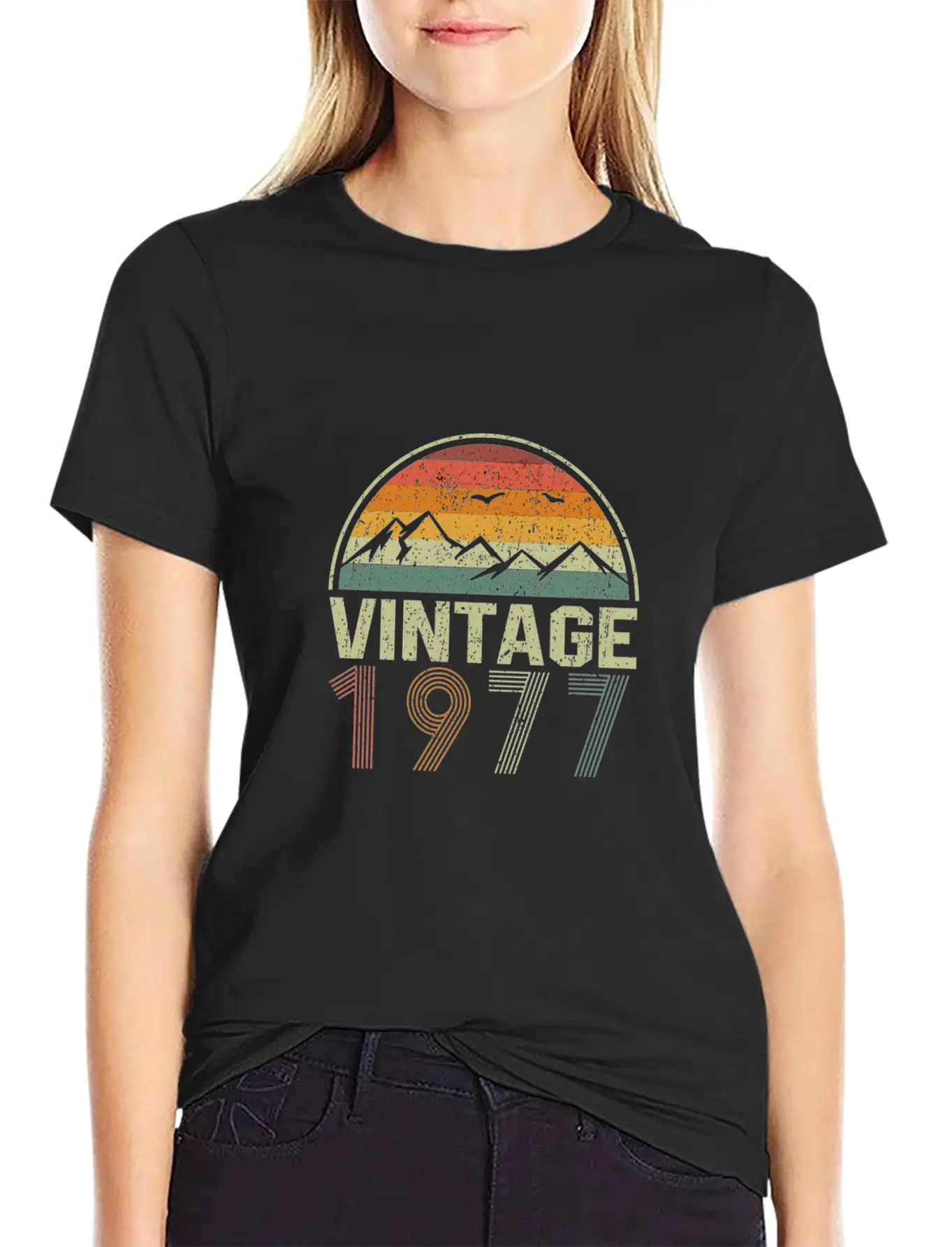 Classic 43Rd Birthday Gift Idea Vintage 1977 Essential Cotton Tee For Daily Outfits ¨C Unisex Style