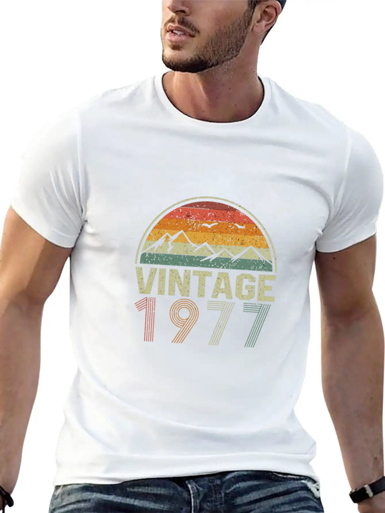 Classic 43Rd Birthday Gift Idea Vintage 1977 Essential Cotton Tee For Daily Outfits ¨C Unisex Style