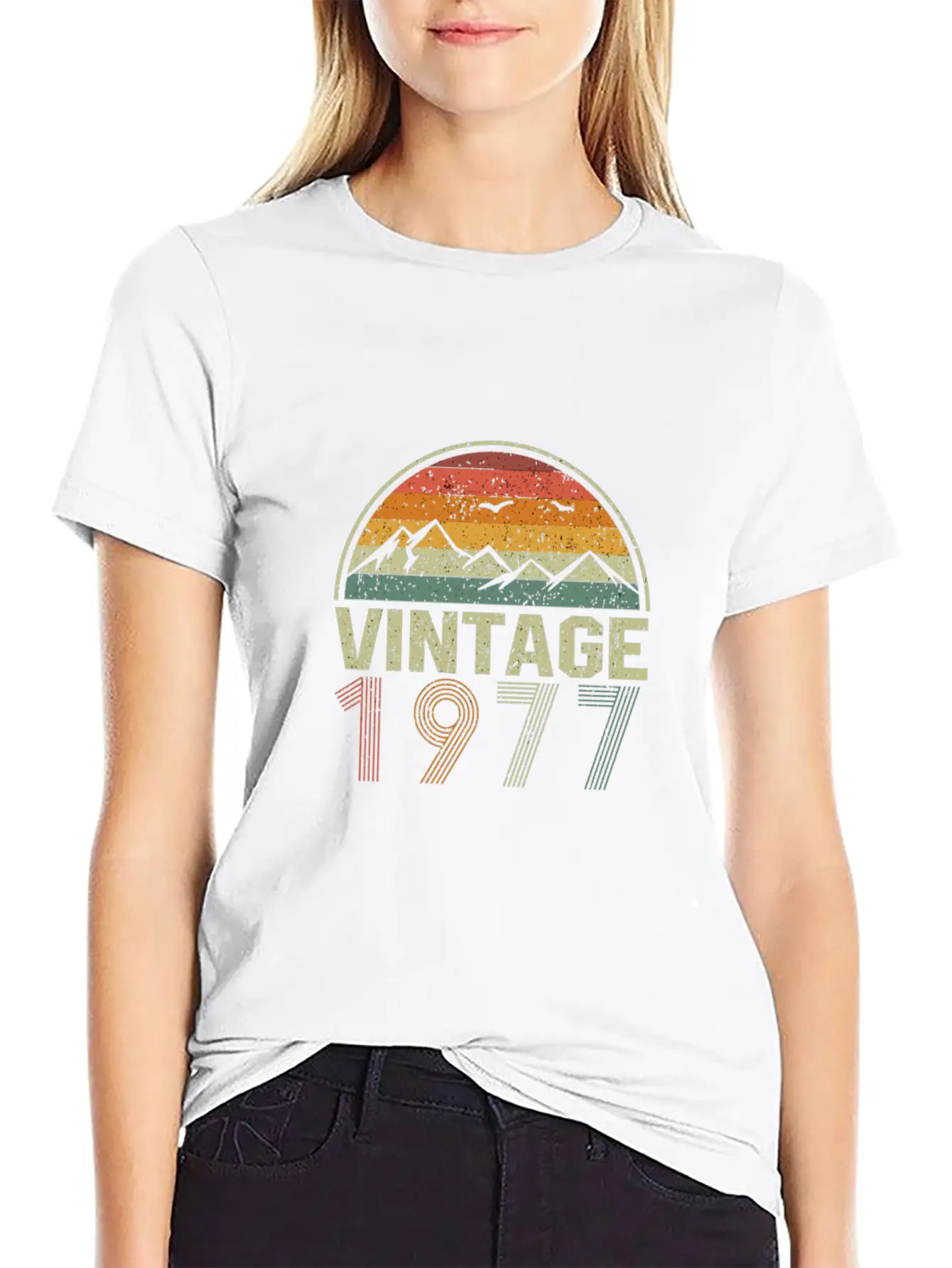Classic 43Rd Birthday Gift Idea Vintage 1977 Essential Cotton Tee For Daily Outfits ¨C Unisex Style