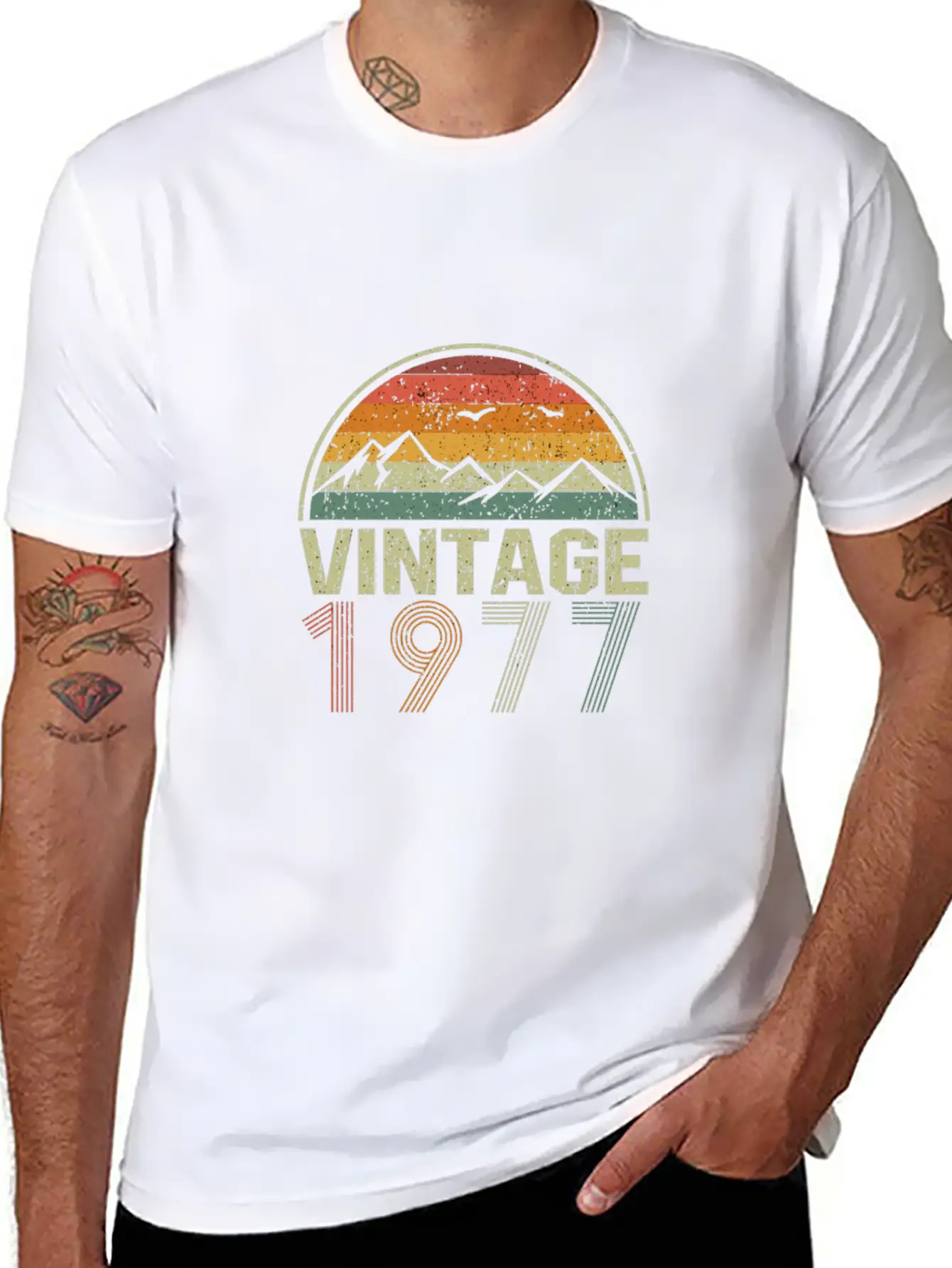 Classic 43Rd Birthday Gift Idea Vintage 1977 Essential Cotton Tee For Daily Outfits ¨C Unisex Style