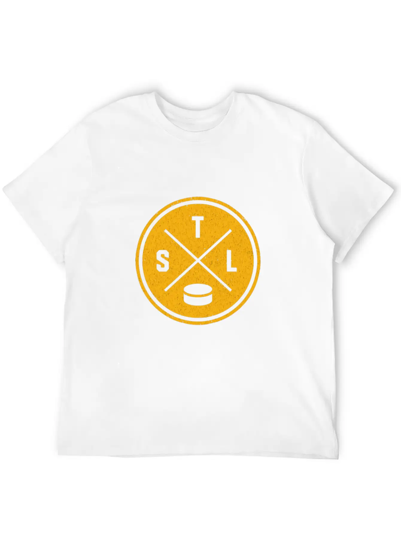 Classic St Louis Hockey Stl Outline Gift Tee Basic Graphic T-Shirt ¨C Daily Comfort In Soft Cotton