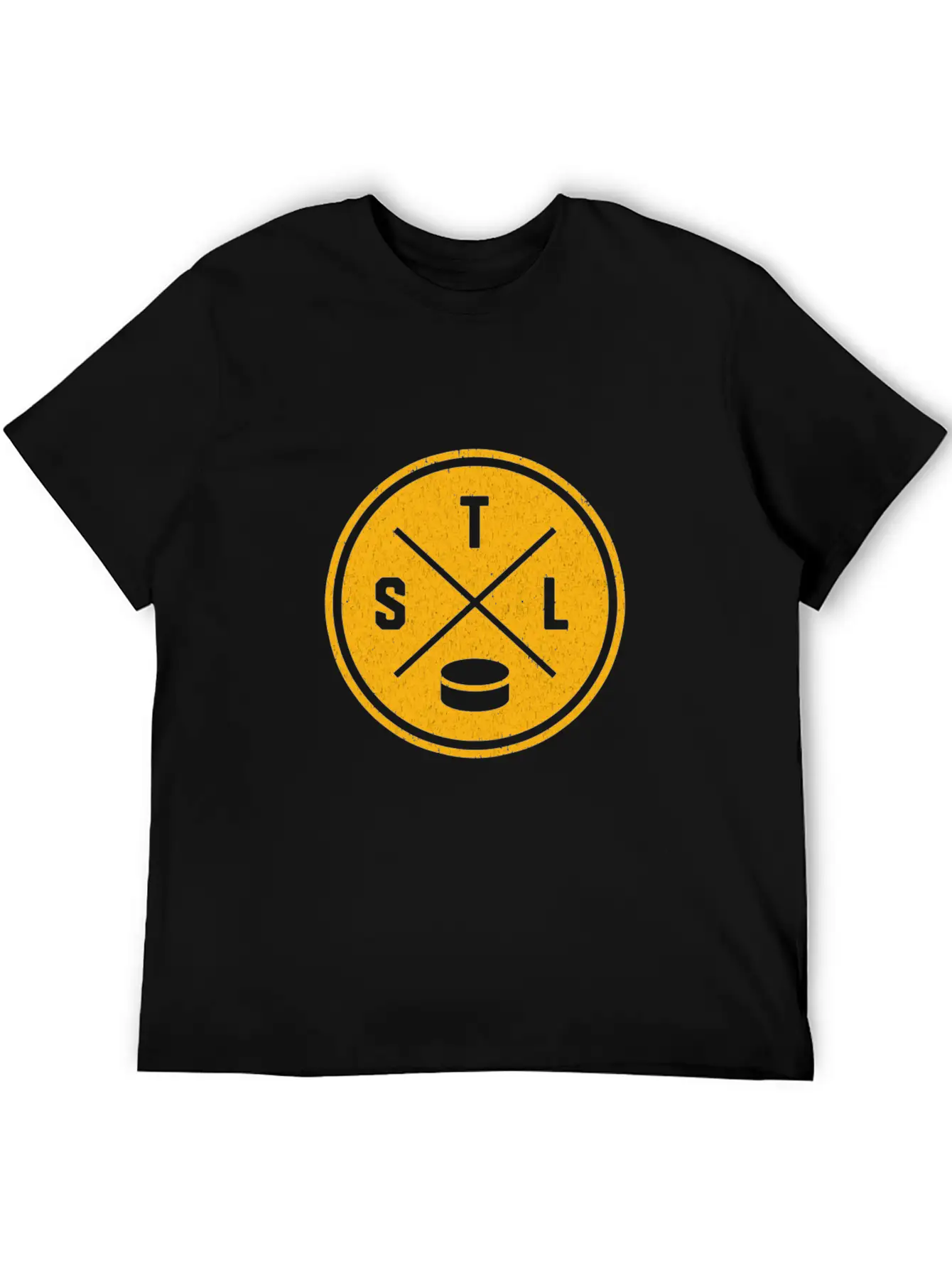 Classic St Louis Hockey Stl Outline Gift Tee Basic Graphic T-Shirt ¨C Daily Comfort In Soft Cotton