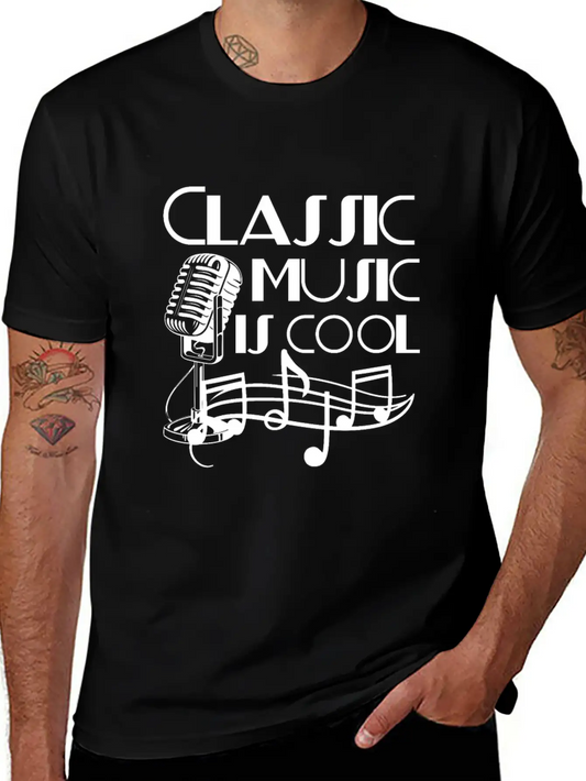 Classical Music Basic Graphic T-Shirt ¨C Daily Comfort In Soft Cotton
