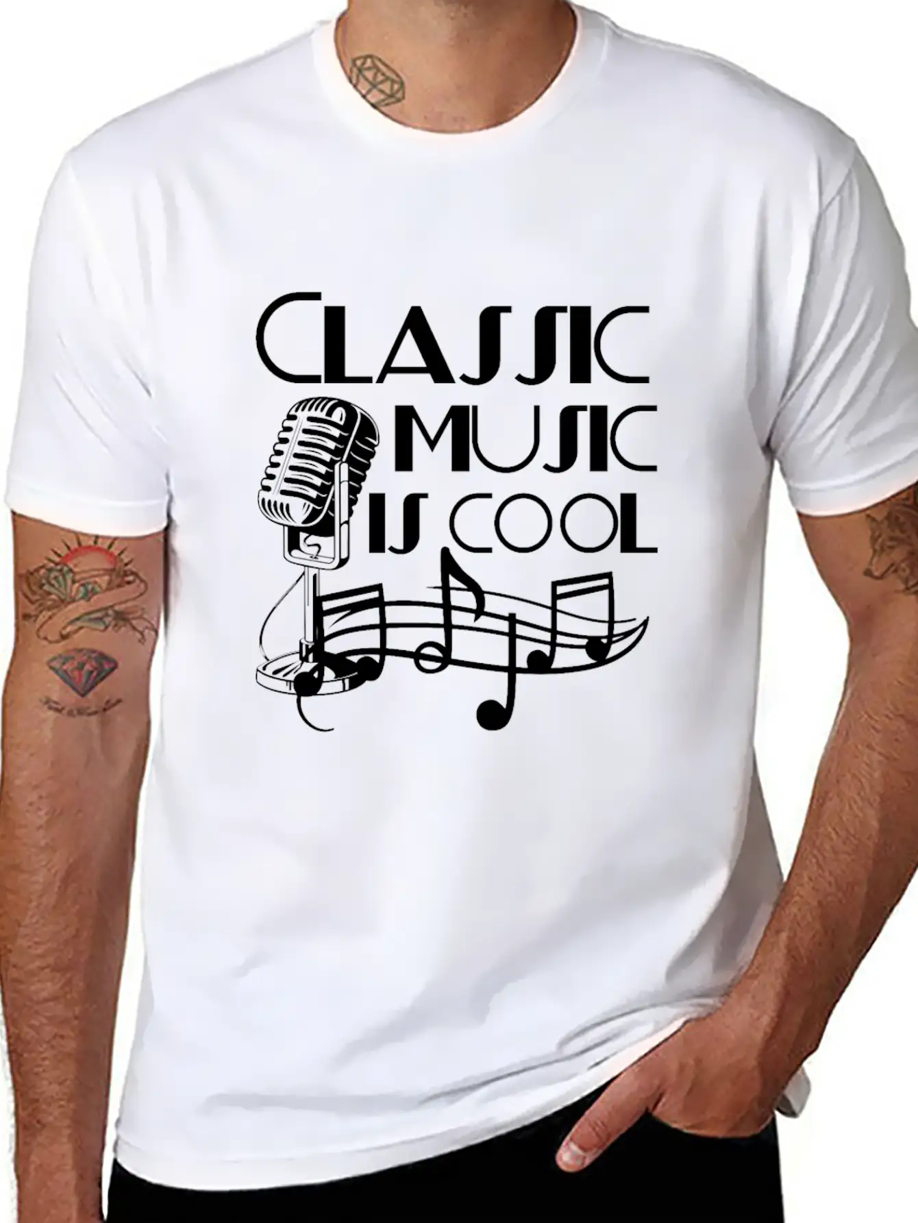 Classical Music Basic Graphic T-Shirt ¨C Daily Comfort In Soft Cotton