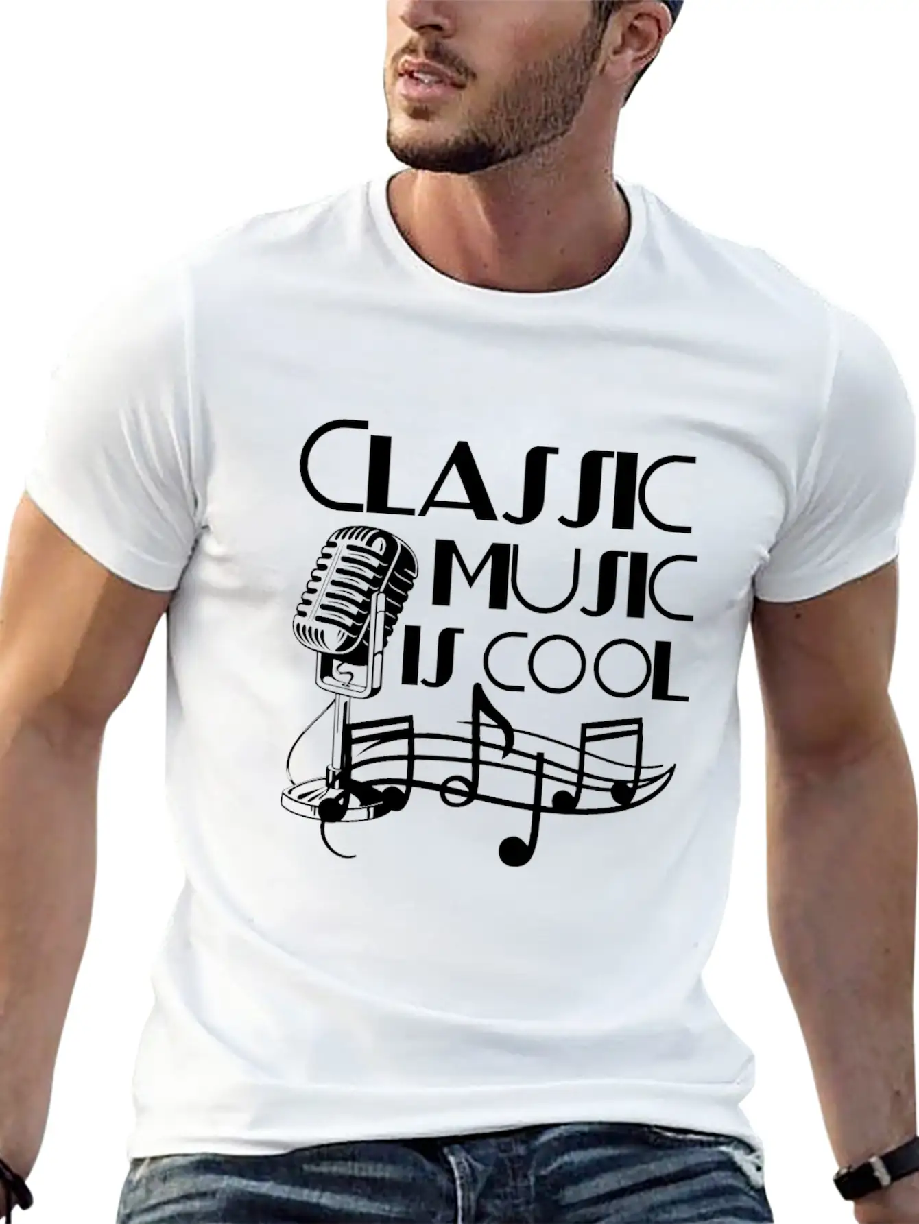 Classical Music Basic Graphic T-Shirt ¨C Daily Comfort In Soft Cotton