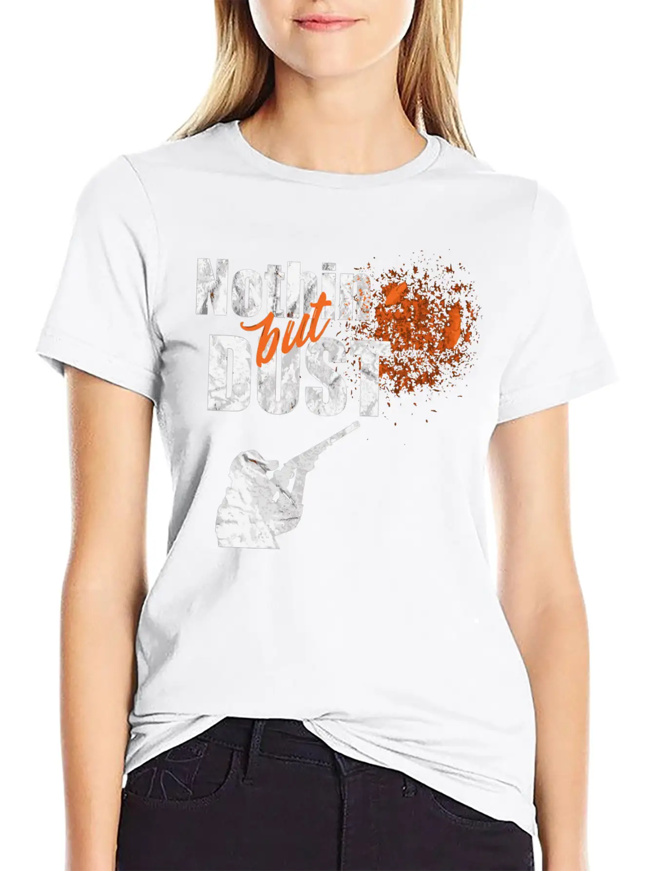 Clay Target Shooting Nothing But Dust Trap Skeet C Basic Graphic T-Shirt ¨C Daily Comfort In Soft Cotton