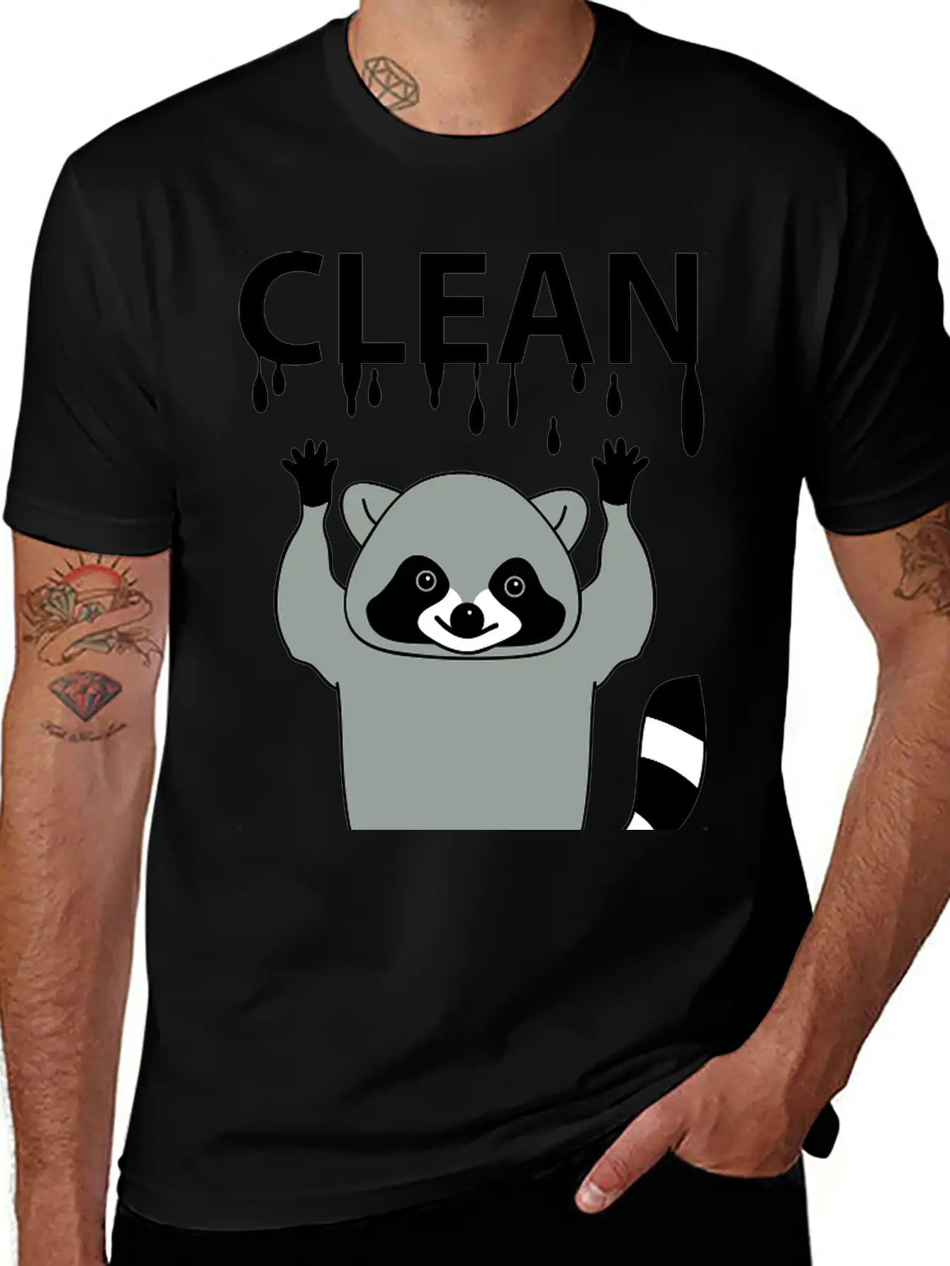 Clean Raccoon Soft Cotton Short Sleeve Tee ¨C Unisex Wardrobe Staple
