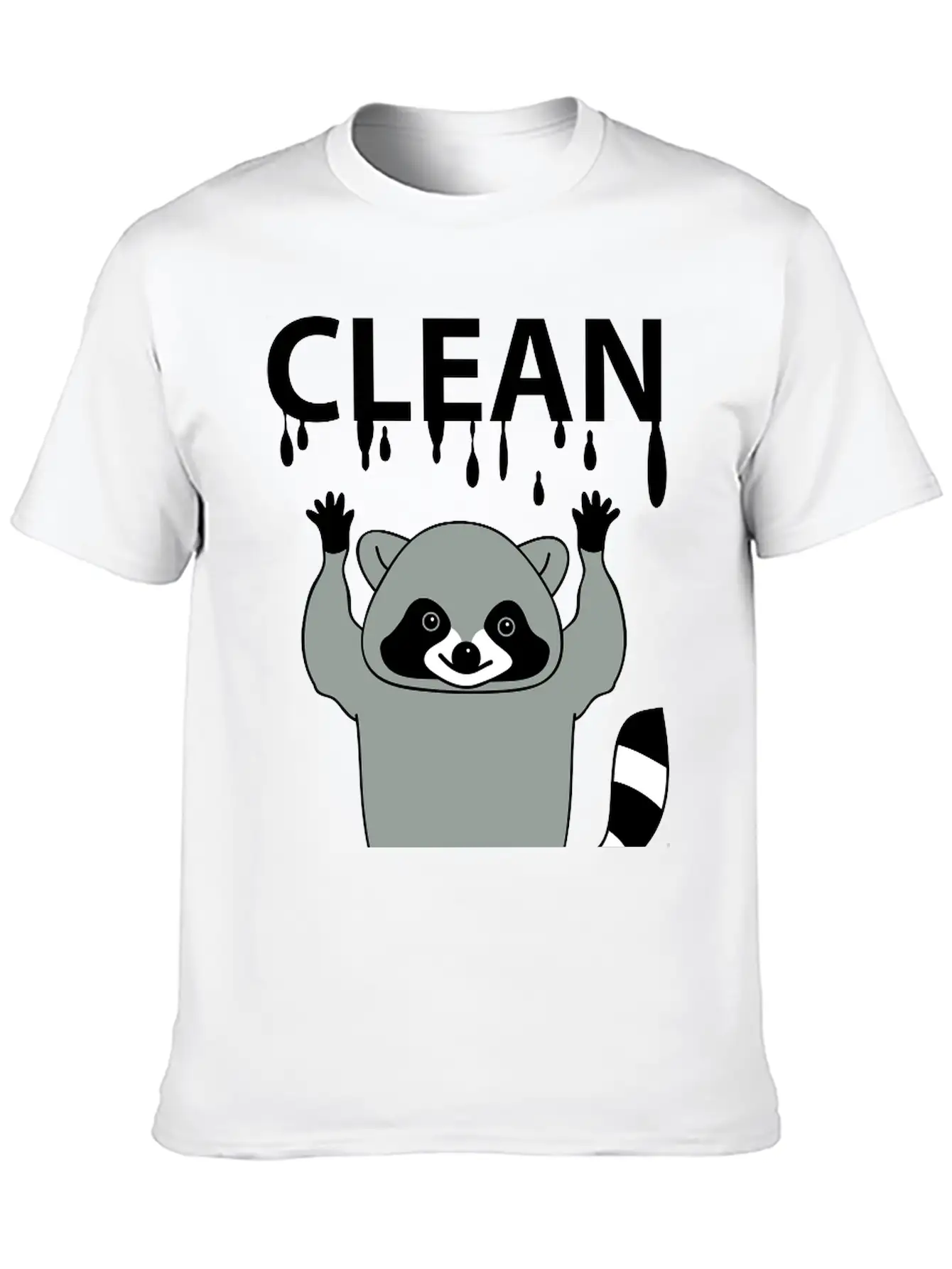 Clean Raccoon Soft Cotton Short Sleeve Tee ¨C Unisex Wardrobe Staple
