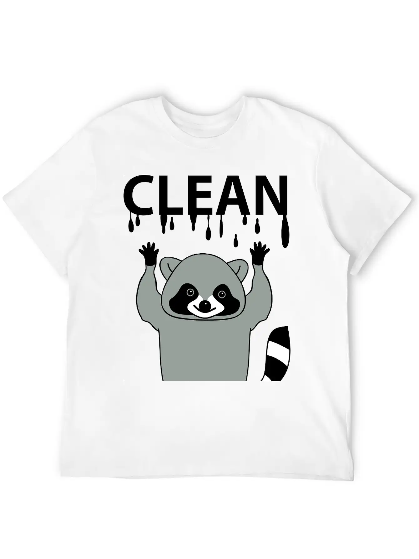 Clean Raccoon Soft Cotton Short Sleeve Tee ¨C Unisex Wardrobe Staple